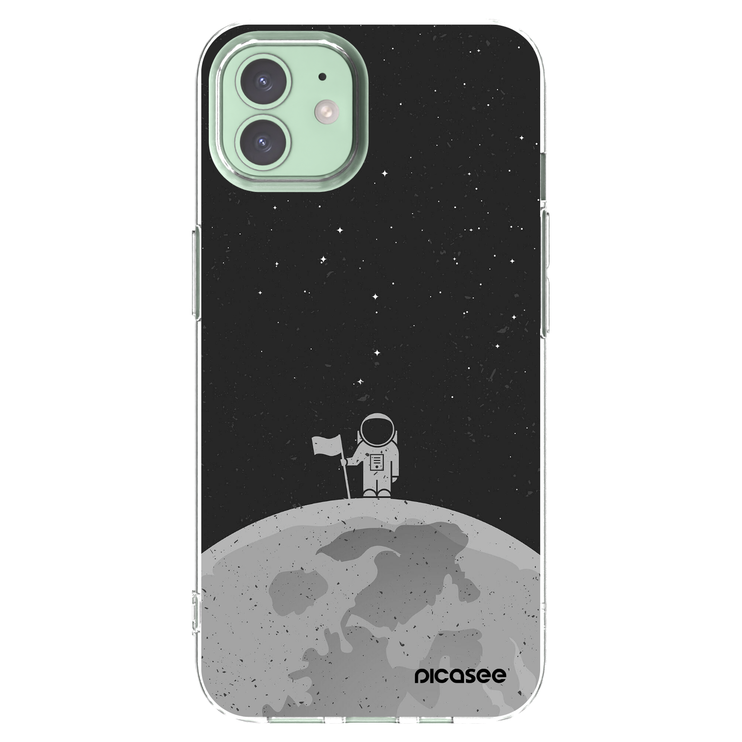 Picasee silikonski prozorni ovitek za Apple iPhone 12 - Astronaut