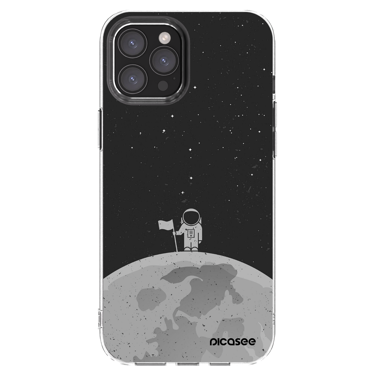 Picasee silikonski prozorni ovitek za Apple iPhone 12 Pro Max - Astronaut