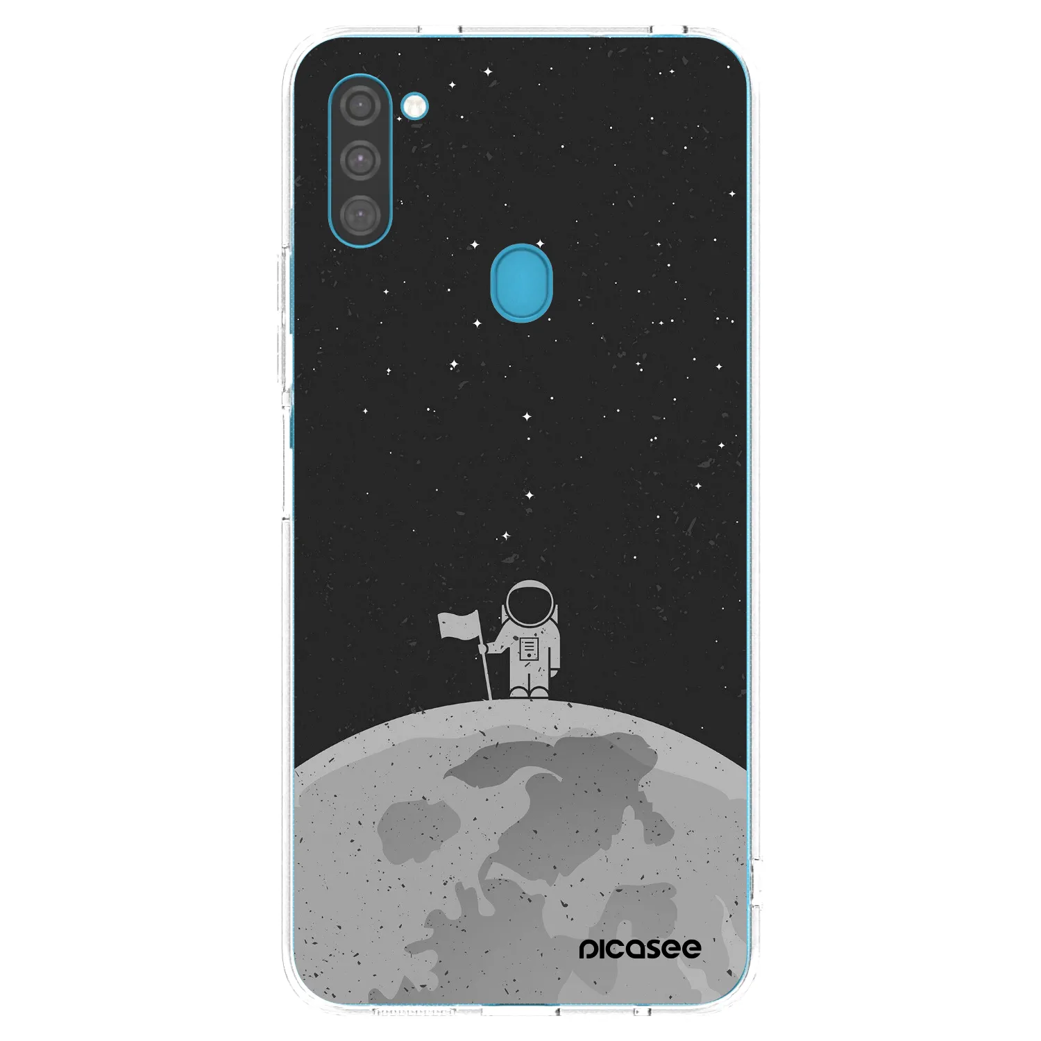 Picasee silikonski prozorni ovitek za Samsung Galaxy M11 - Astronaut
