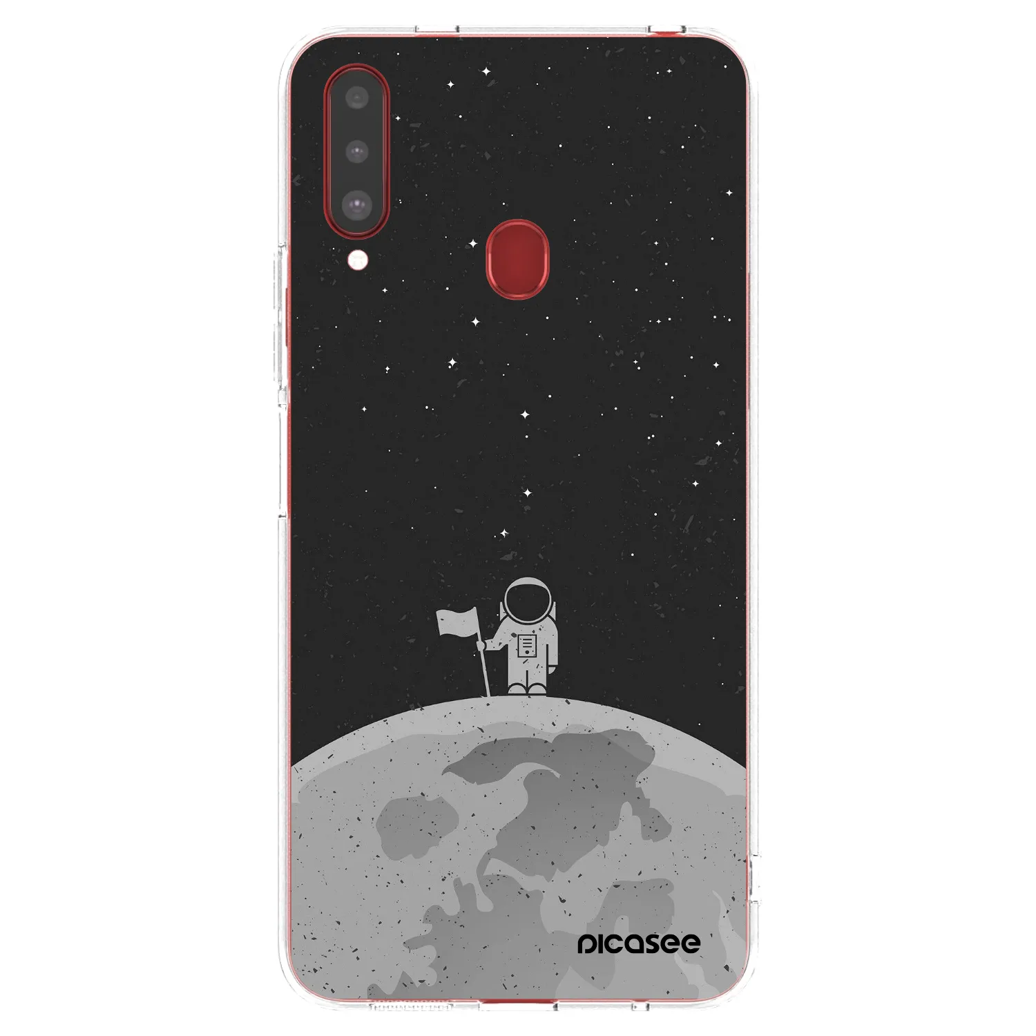 Picasee silikonski prozorni ovitek za Samsung Galaxy A20s - Astronaut