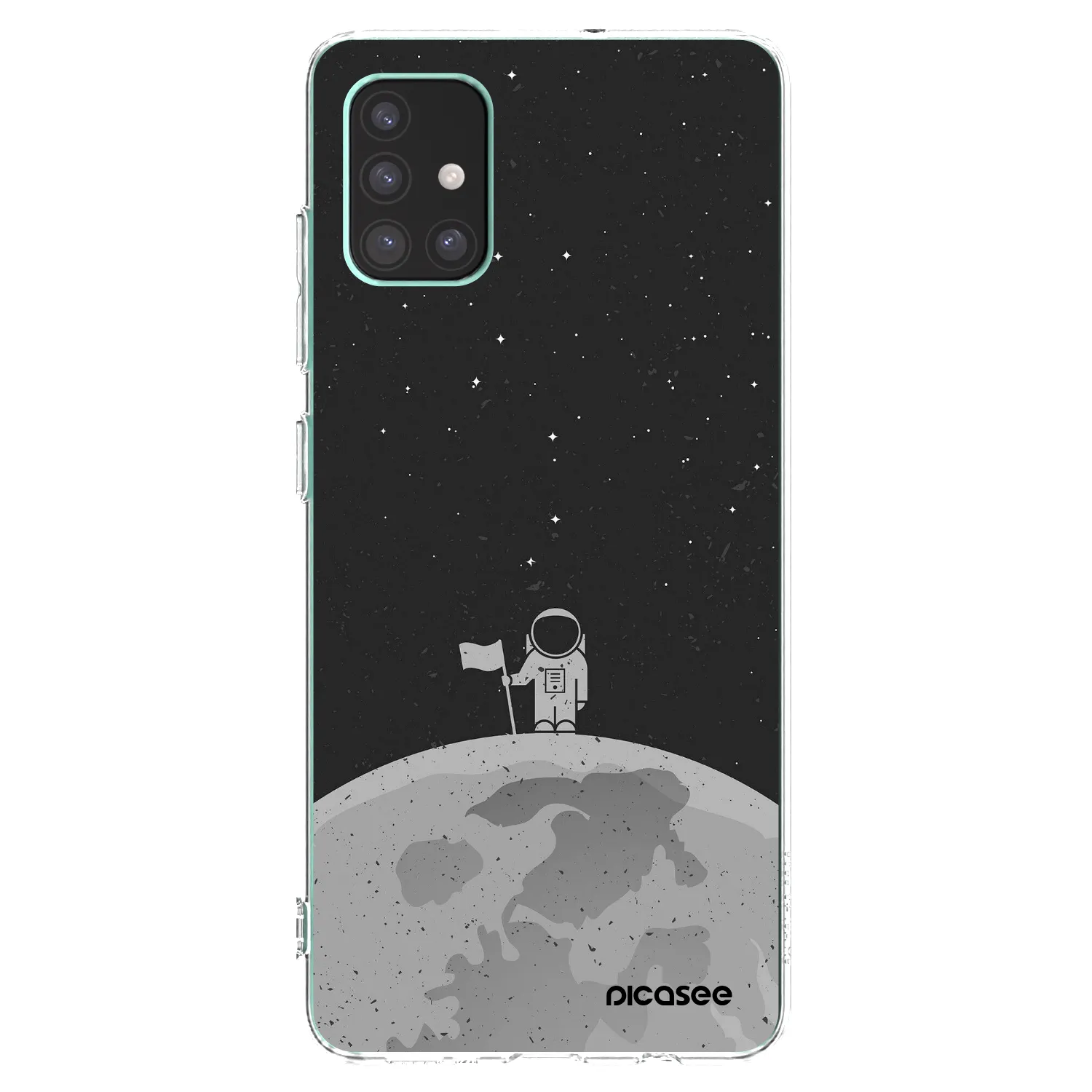 Picasee silikonski prozorni ovitek za Samsung Galaxy M51 M515F - Astronaut