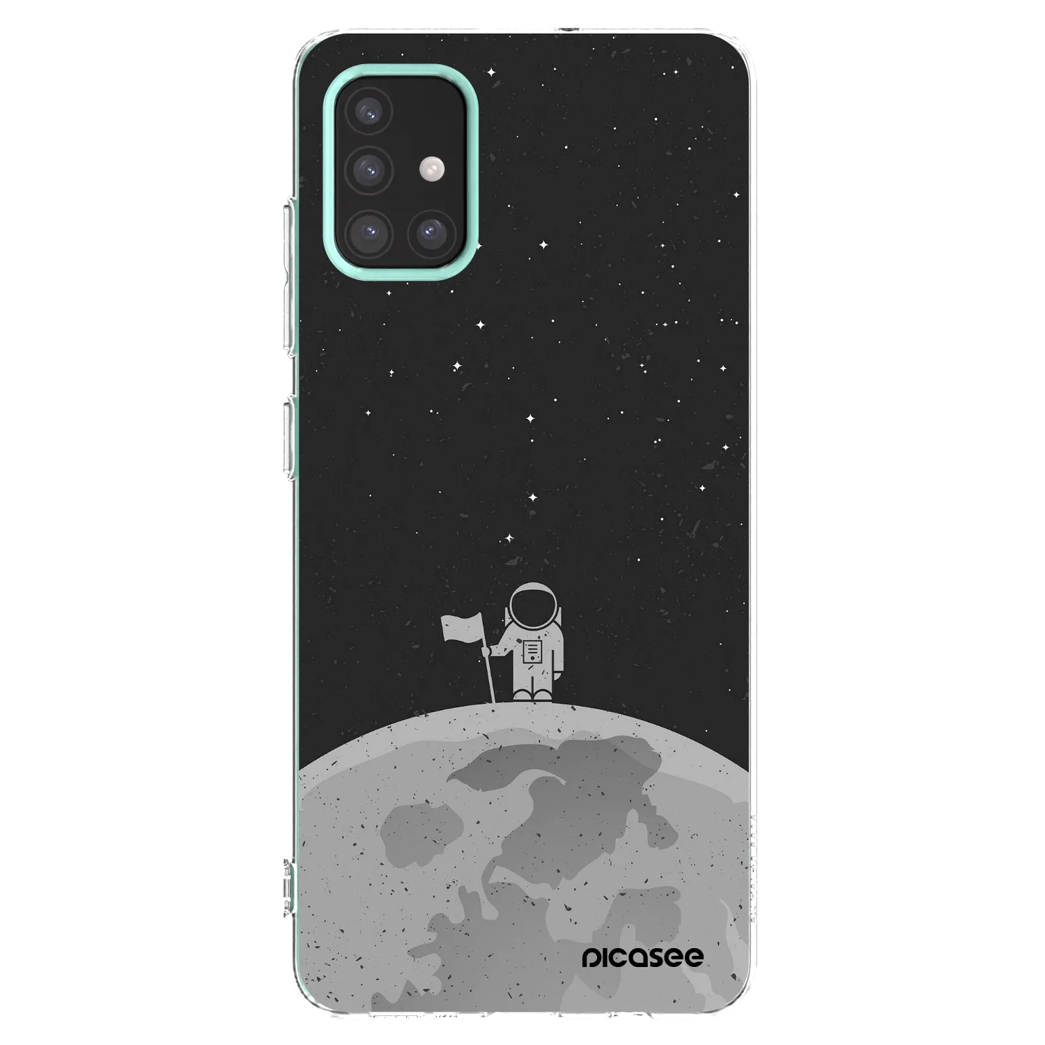 Picasee silikonski prozorni ovitek za Samsung Galaxy M31s - Astronaut
