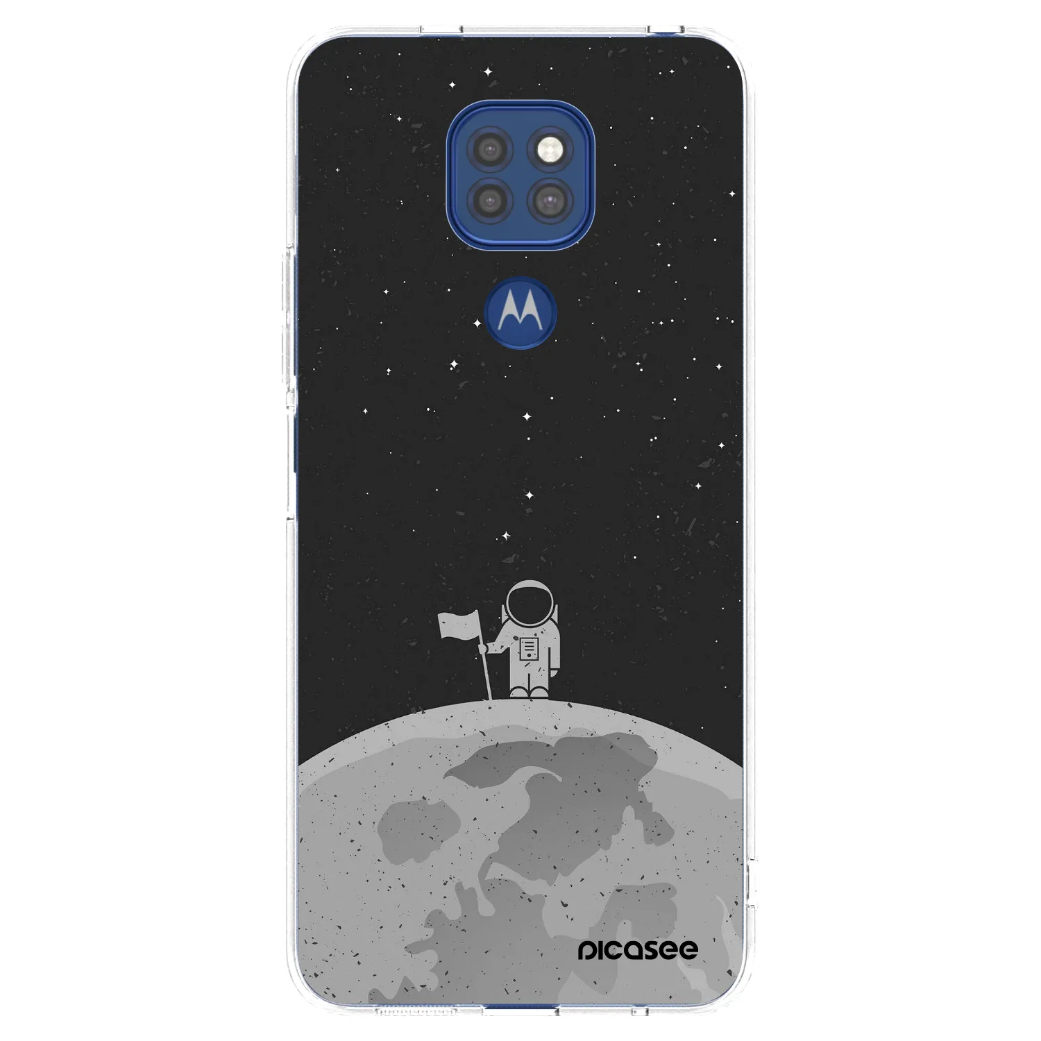 Picasee silikonski prozorni ovitek za Motorola Moto G9 Play - Astronaut
