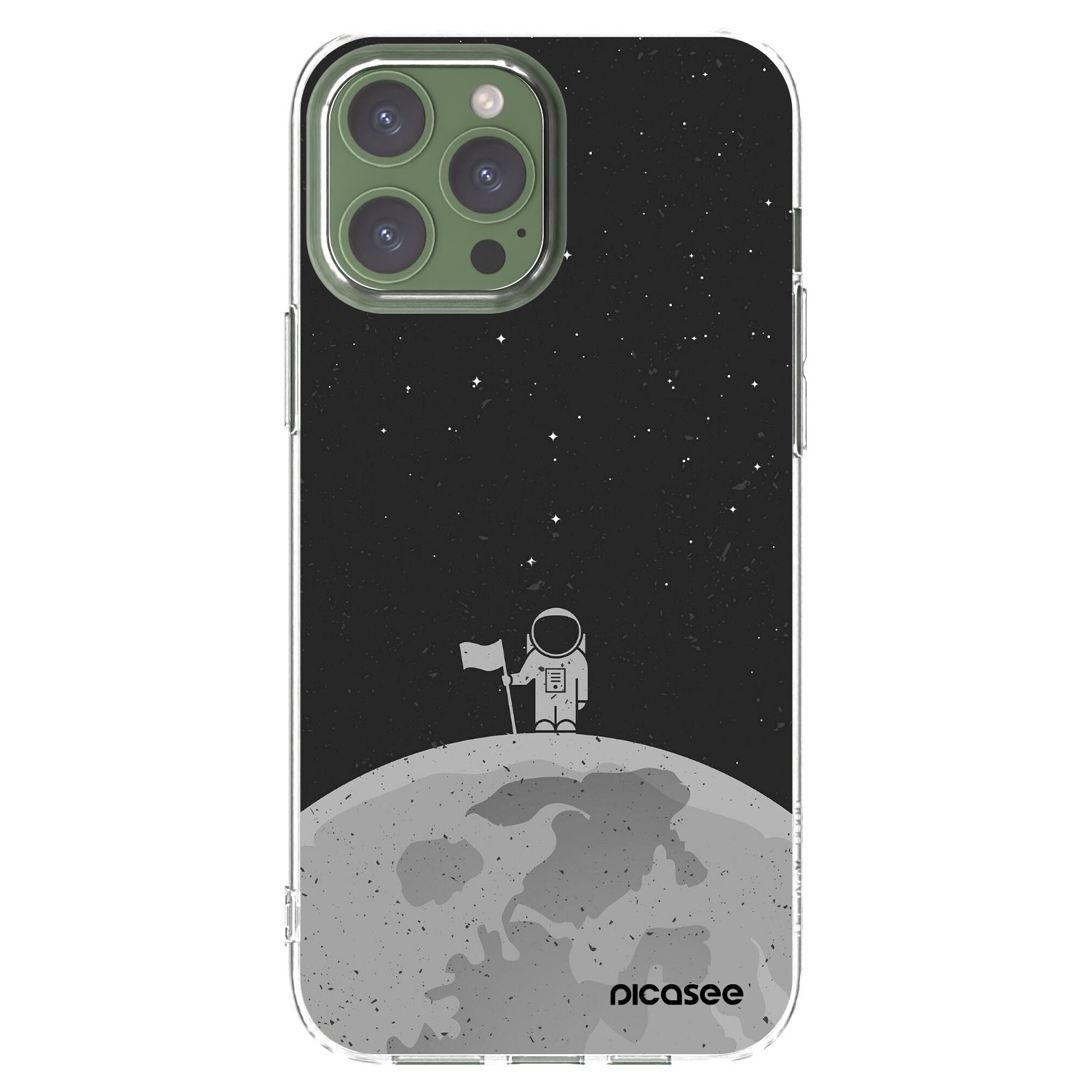 Picasee silikonski prozorni ovitek za Apple iPhone 13 Pro Max - Astronaut