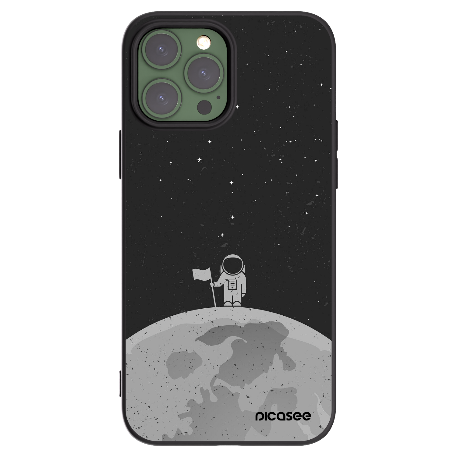 Picasee silikonski črni ovitek za Apple iPhone 13 Pro Max - Astronaut