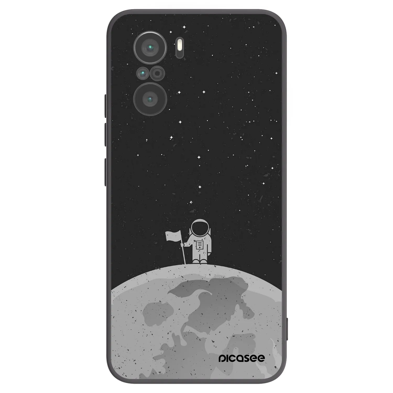 Picasee silikonski črni ovitek za Xiaomi Poco F3 - Astronaut