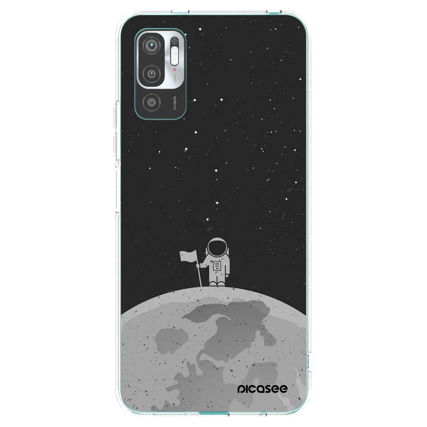 Picasee silikonski prozorni ovitek za Xiaomi Redmi Note 10 5G - Astronaut