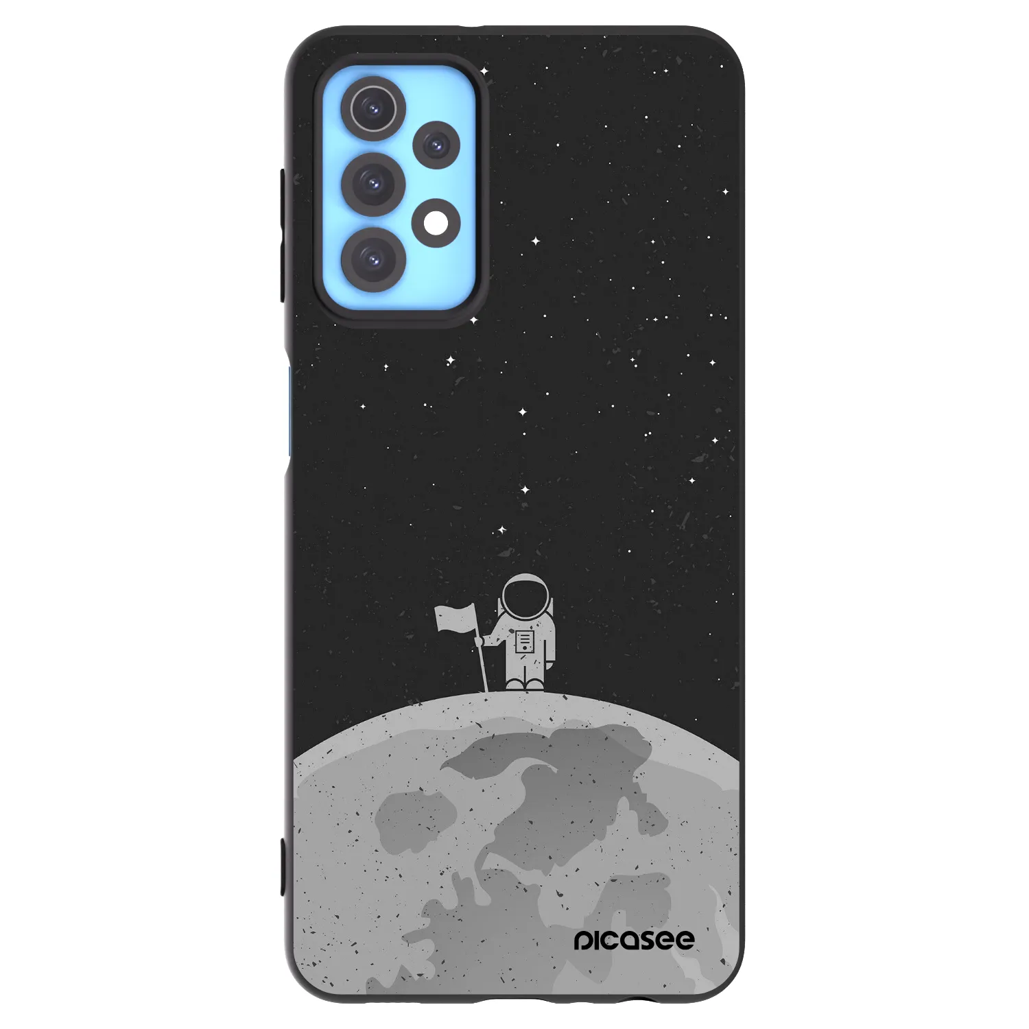 Picasee silikonski črni ovitek za Samsung Galaxy A32 4G SM-A325F - Astronaut