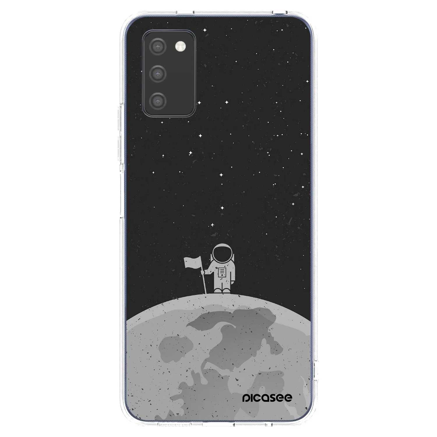 Picasee silikonski prozorni ovitek za Samsung Galaxy A02s A025G - Astronaut