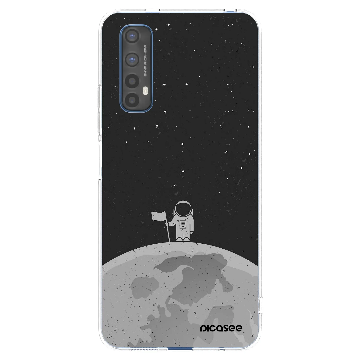 Picasee silikonski prozorni ovitek za Realme 7 - Astronaut