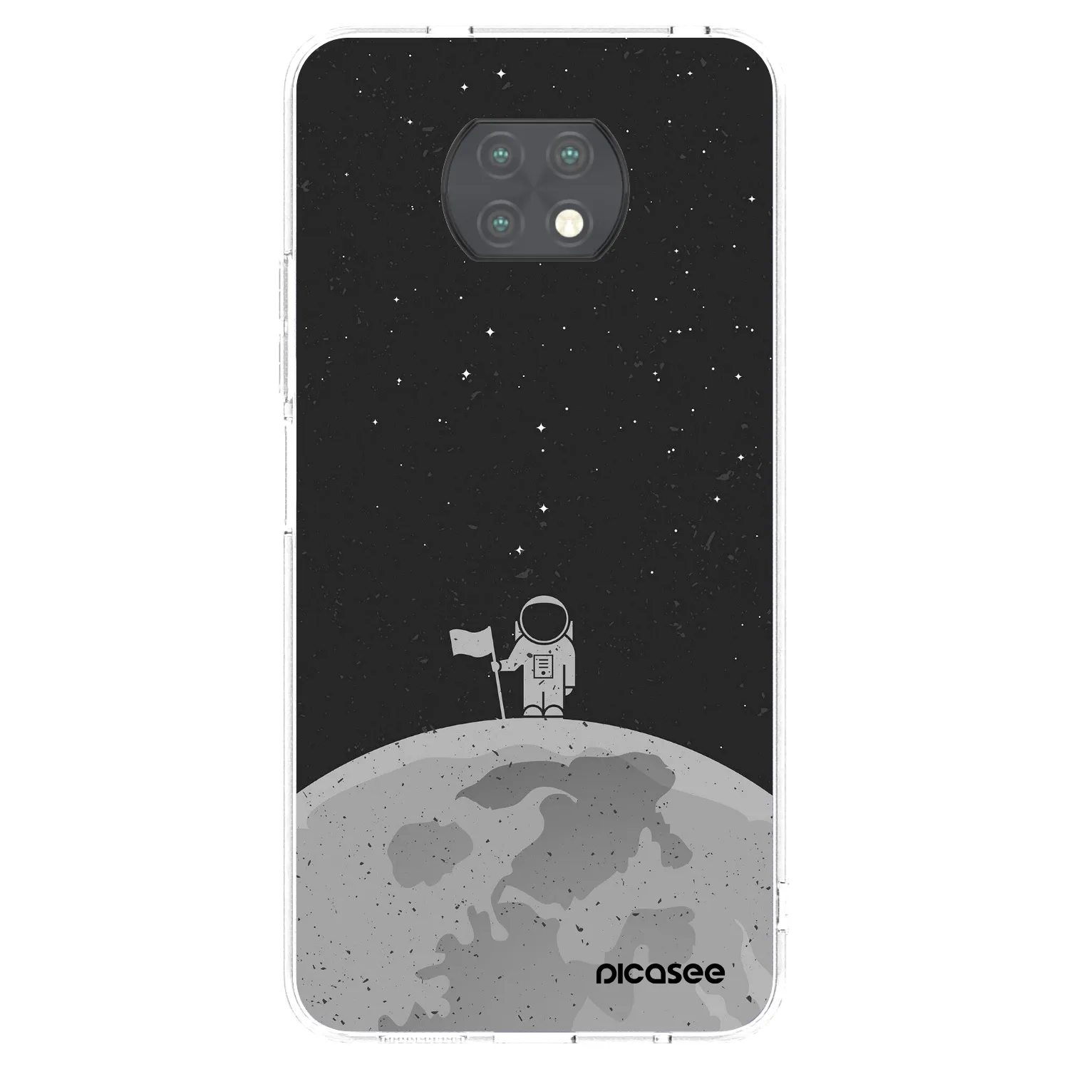 Picasee silikonski prozorni ovitek za Xiaomi Redmi Note 9T - Astronaut