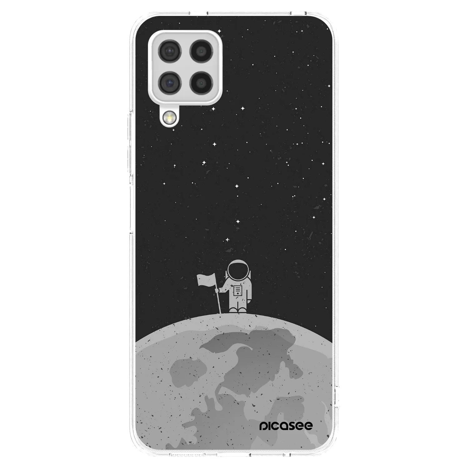 Picasee silikonski prozorni ovitek za Samsung Galaxy A22 A225F 4G - Astronaut