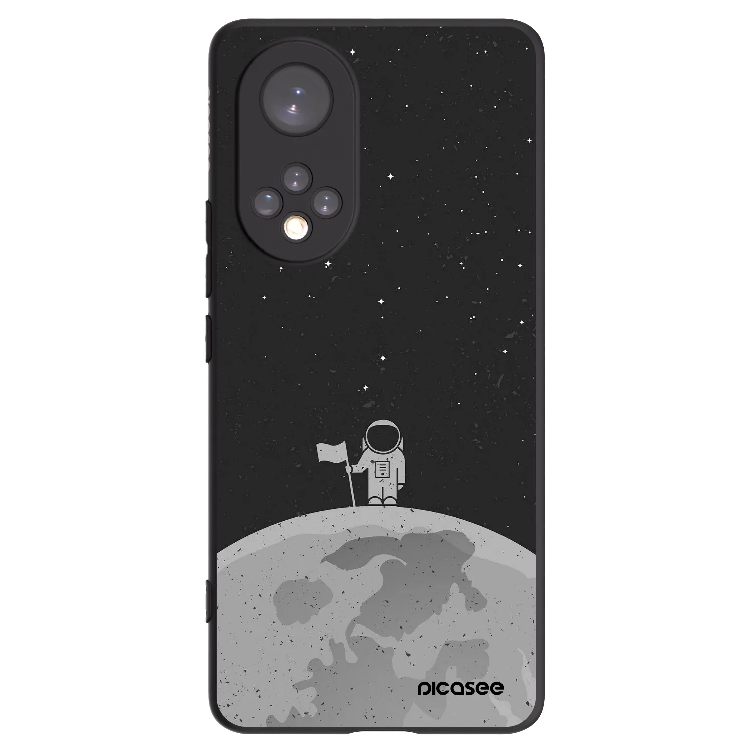 Picasee silikonski črni ovitek za Huawei Nova 9 - Astronaut