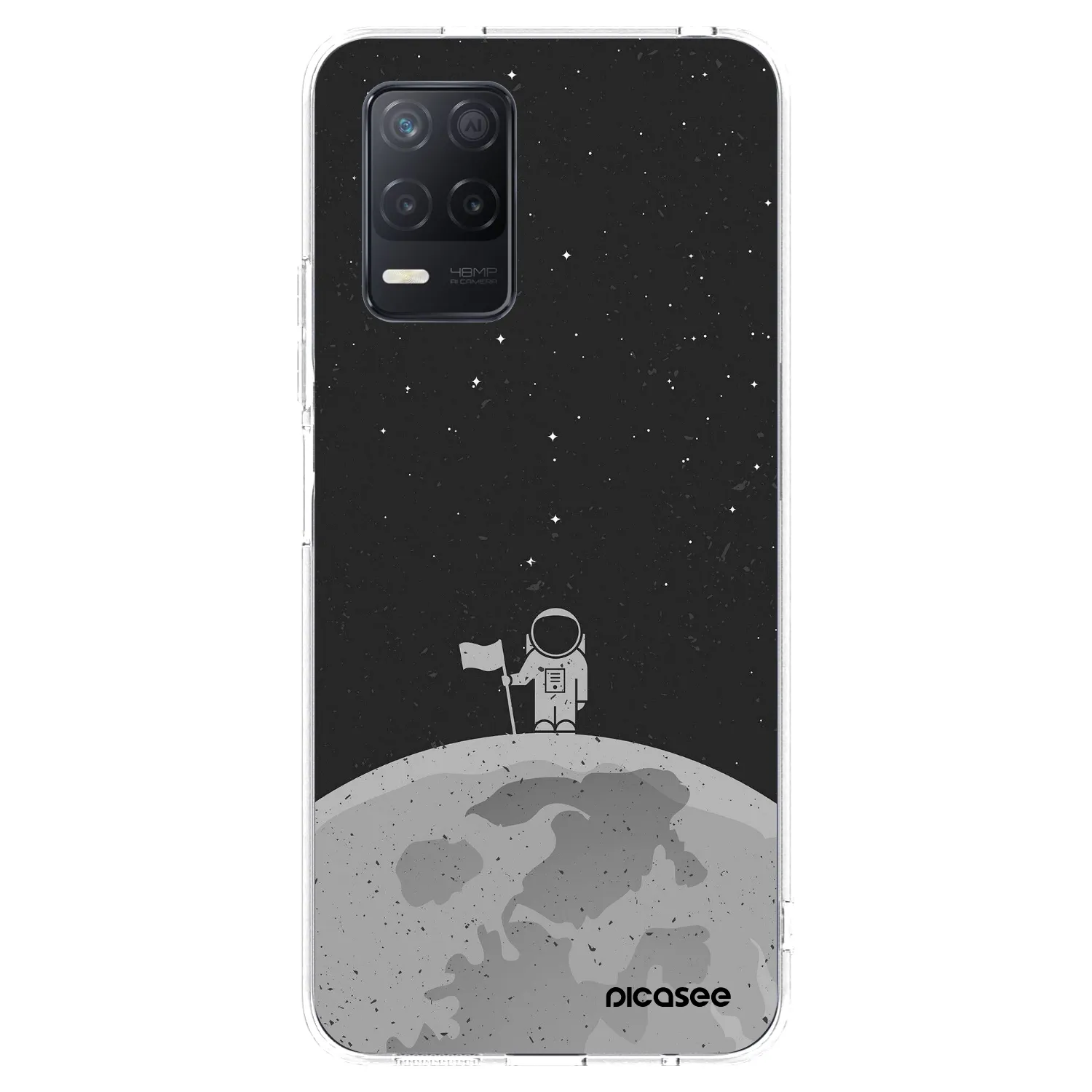 Picasee silikonski prozorni ovitek za Realme 8 5G - Astronaut