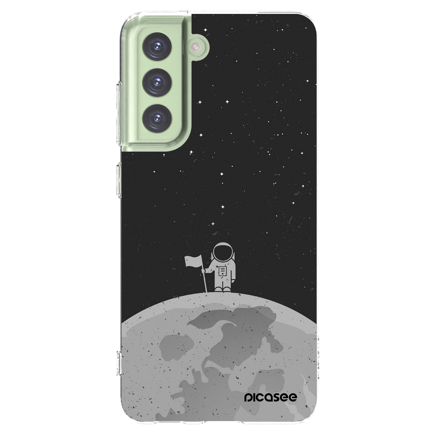 Picasee silikonski prozorni ovitek za Samsung Galaxy S21 FE 5G - Astronaut