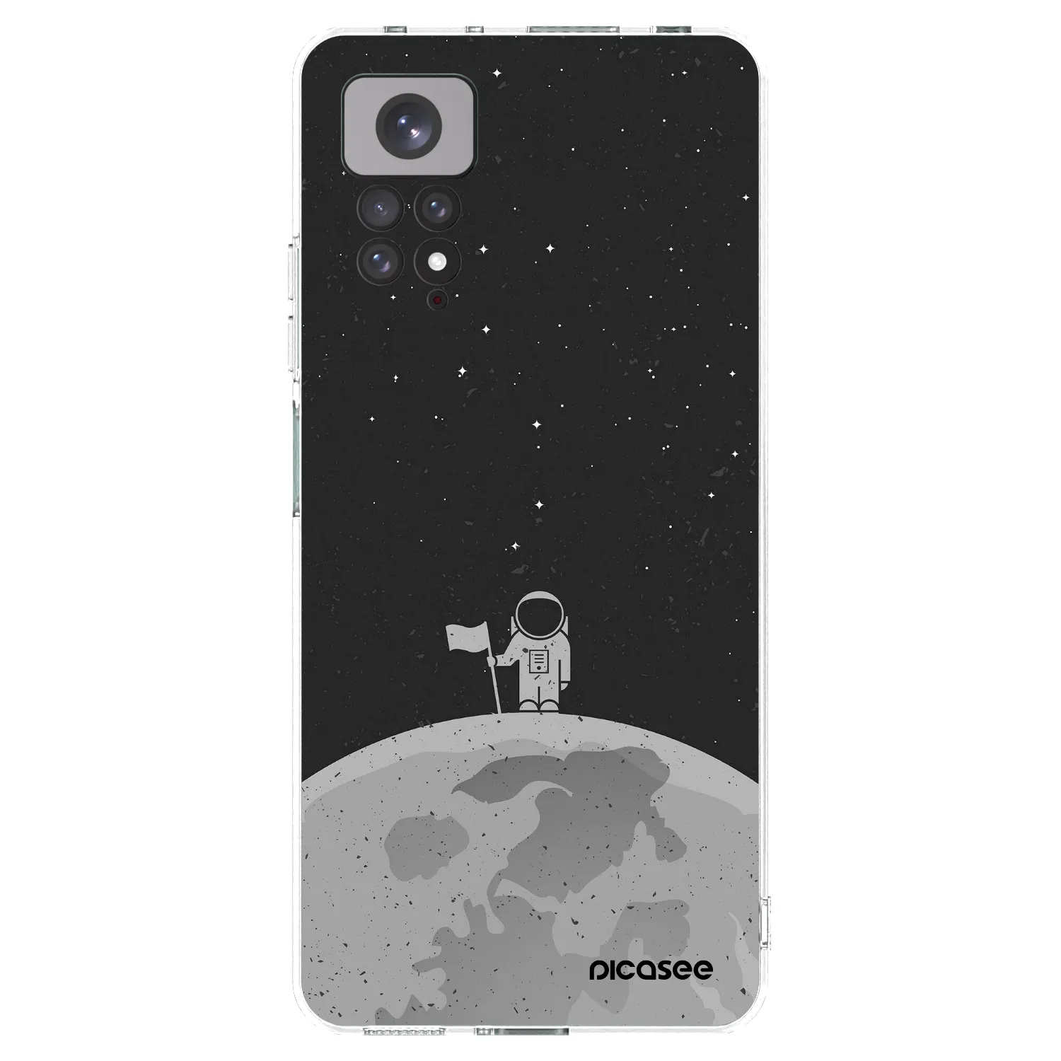 Picasee silikonski prozorni ovitek za Xiaomi Redmi Note 11 - Astronaut