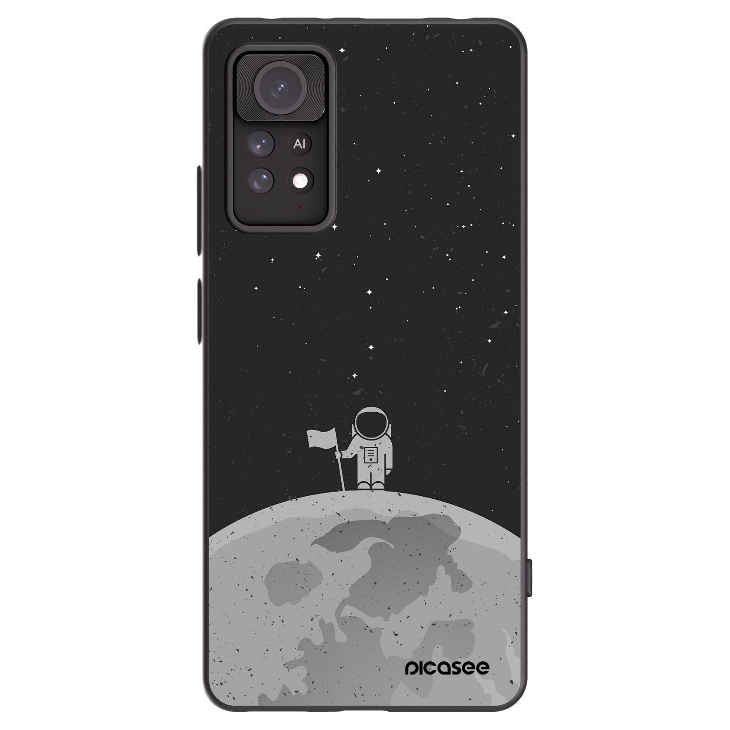 Picasee silikonski črni ovitek za Xiaomi Redmi Note 11 Pro 5G - Astronaut