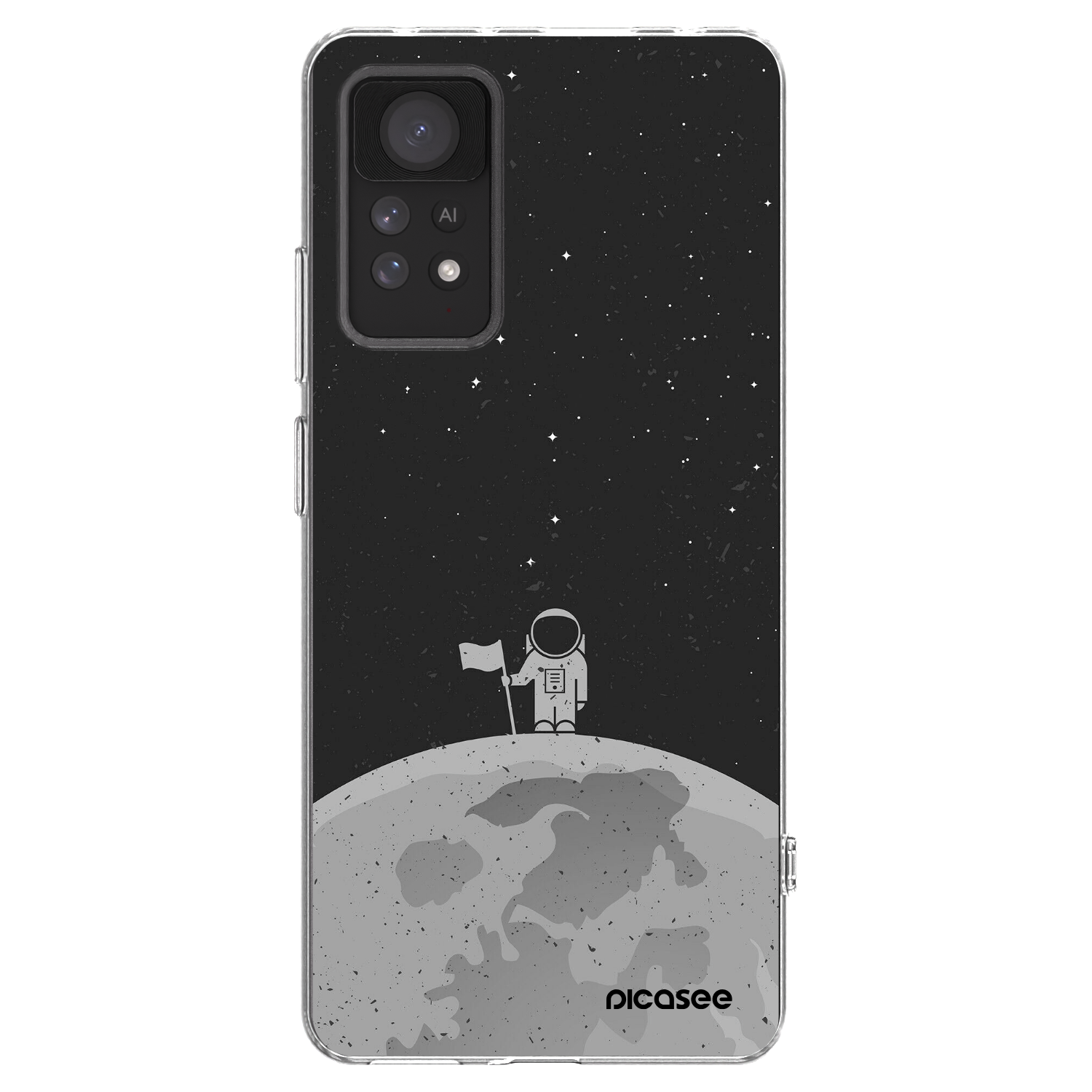 Picasee silikonski prozorni ovitek za Xiaomi Redmi Note 11 Pro 5G - Astronaut