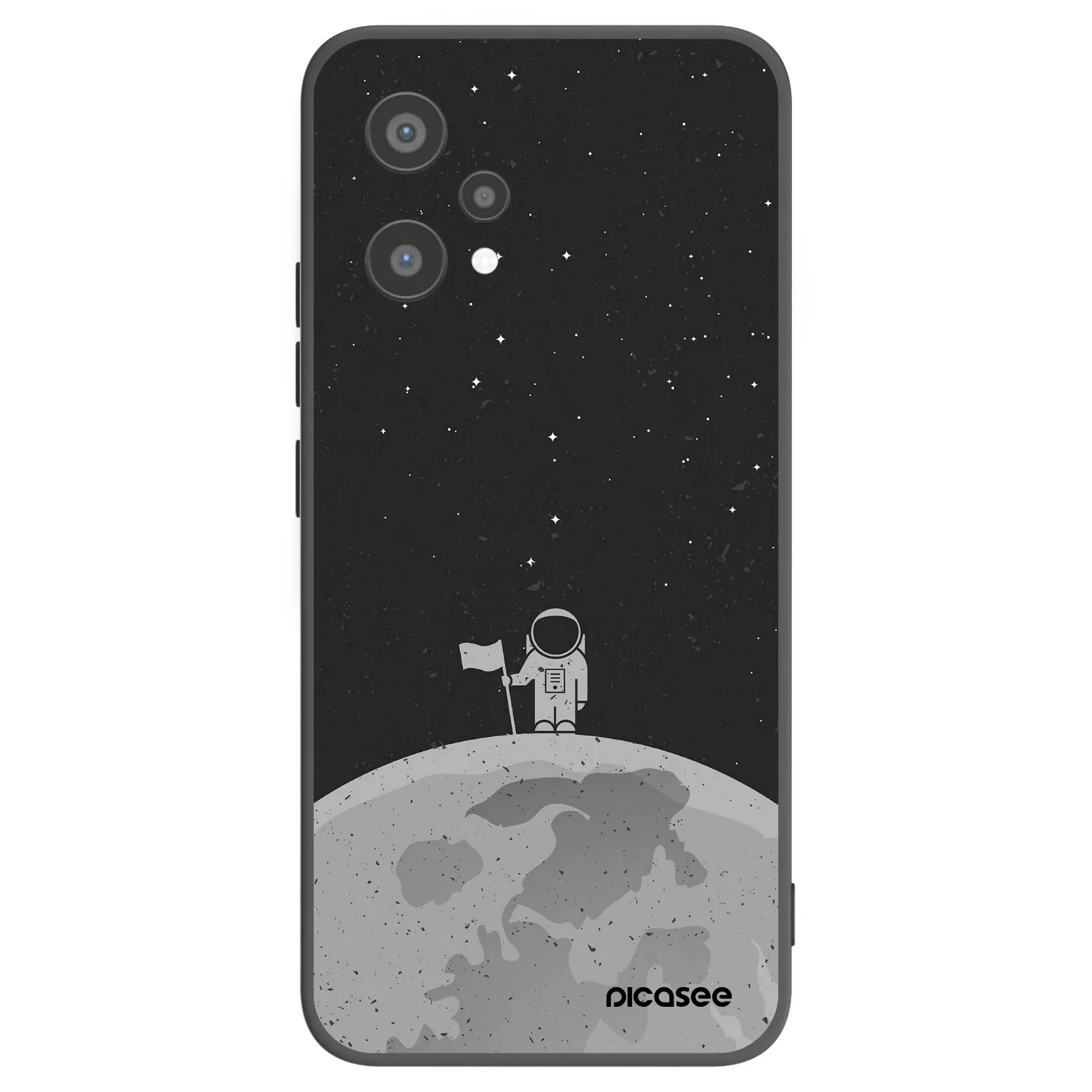 Picasee silikonski črni ovitek za Realme 9 Pro 5G - Astronaut