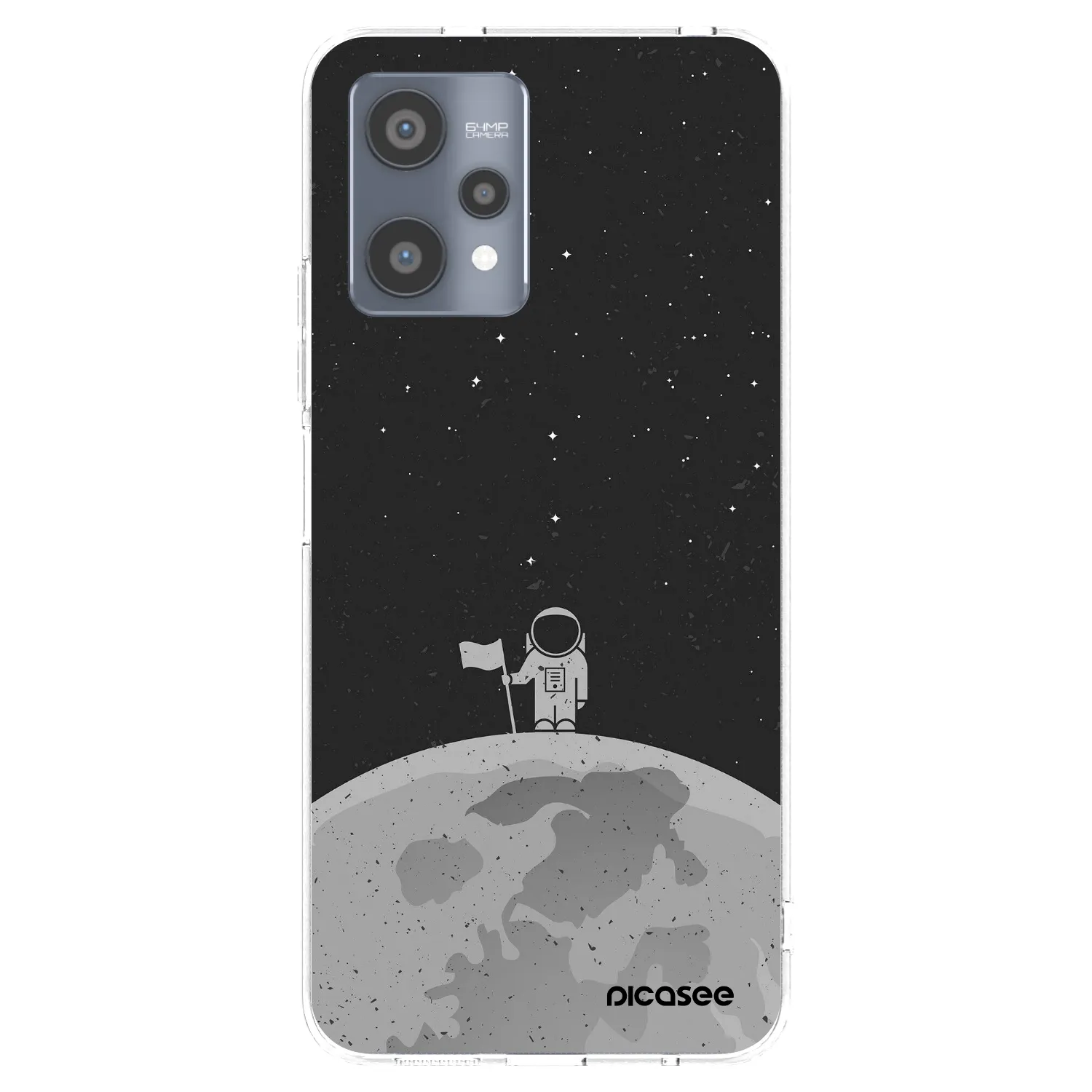 Picasee silikonski prozorni ovitek za Realme 9 Pro 5G - Astronaut
