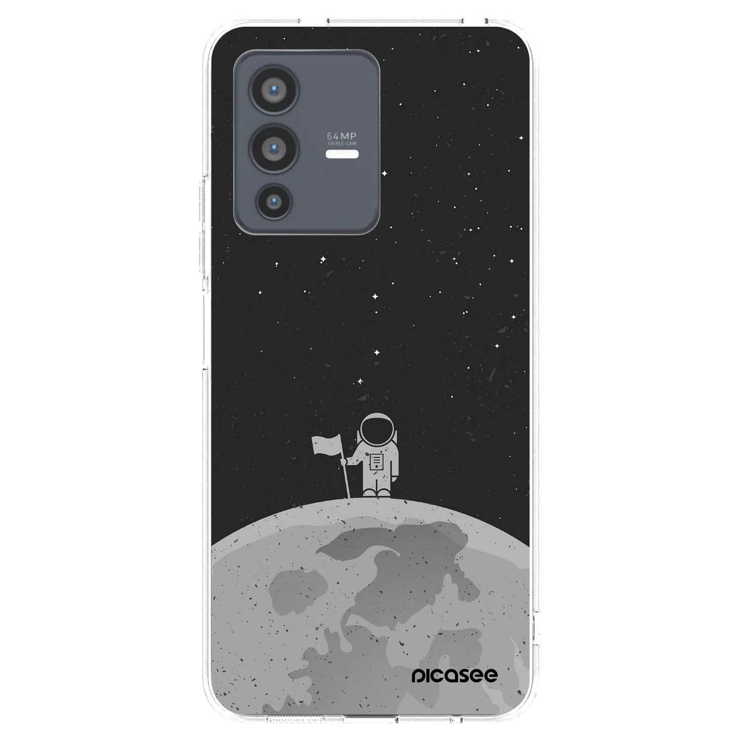 Picasee silikonski prozorni ovitek za Vivo V23 5G - Astronaut