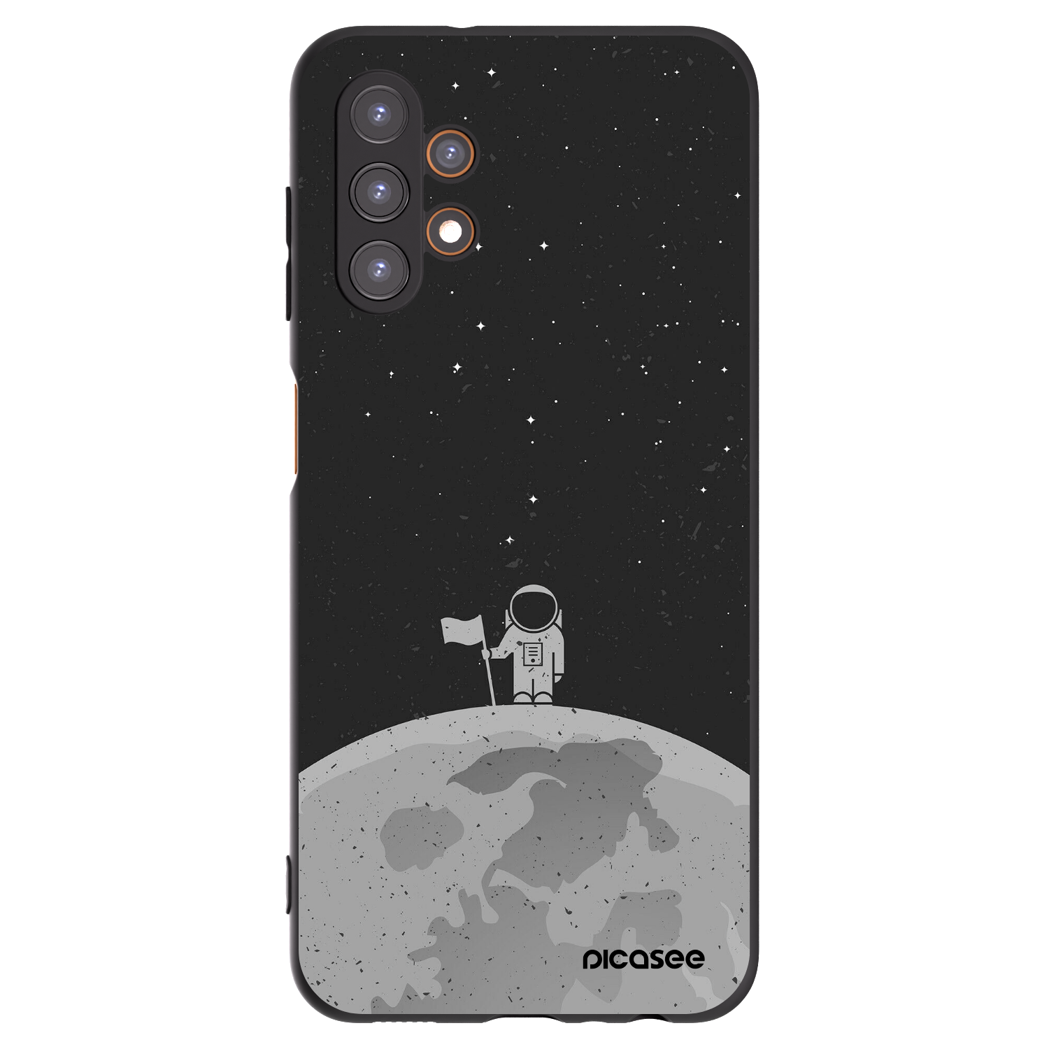 Picasee silikonski črni ovitek za Samsung Galaxy A13 4G A135 - Astronaut