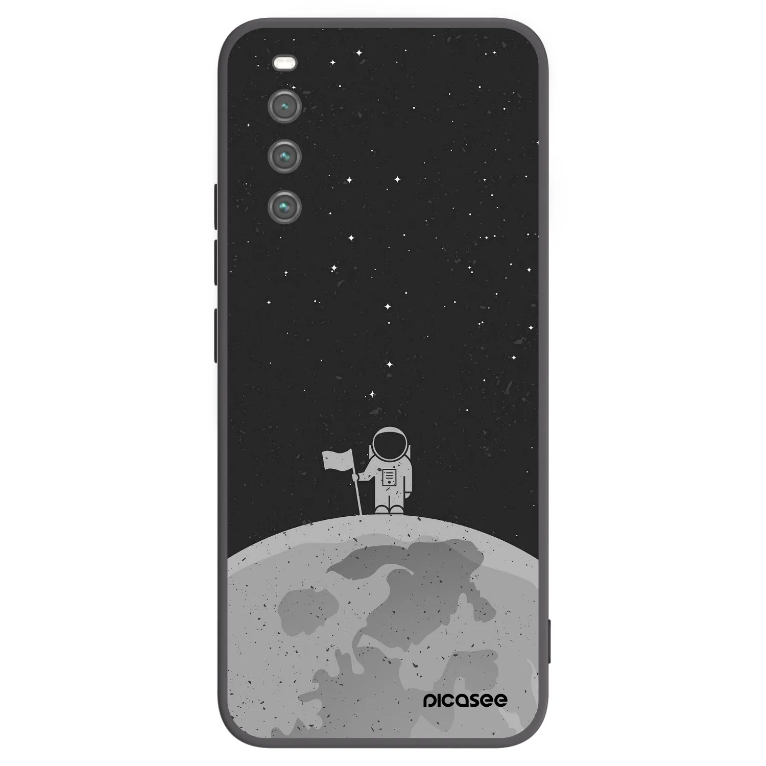 Picasee silikonski črni ovitek za Sony Xperia 10 IV 5G - Astronaut