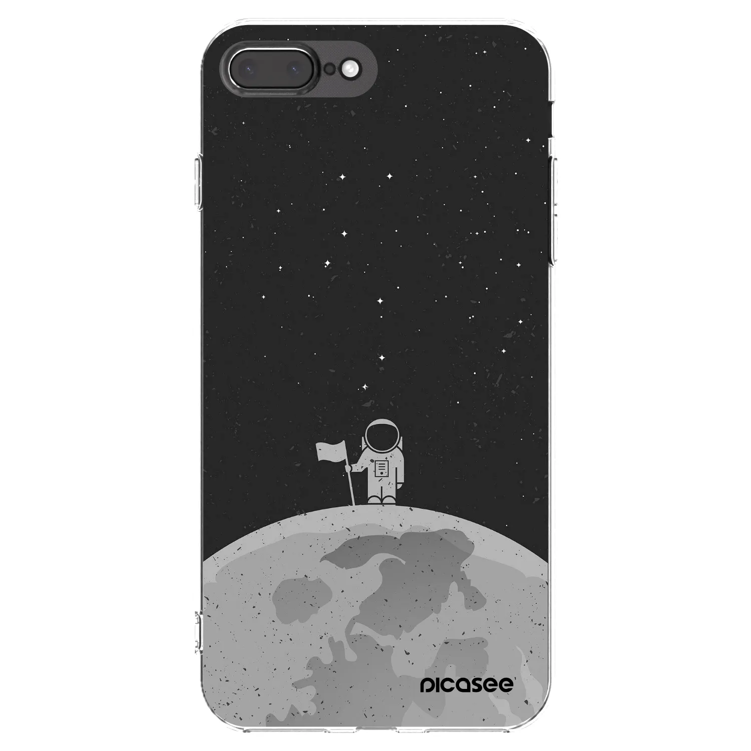 Picasee silikonski prozorni ovitek za Apple iPhone 8 Plus - Astronaut