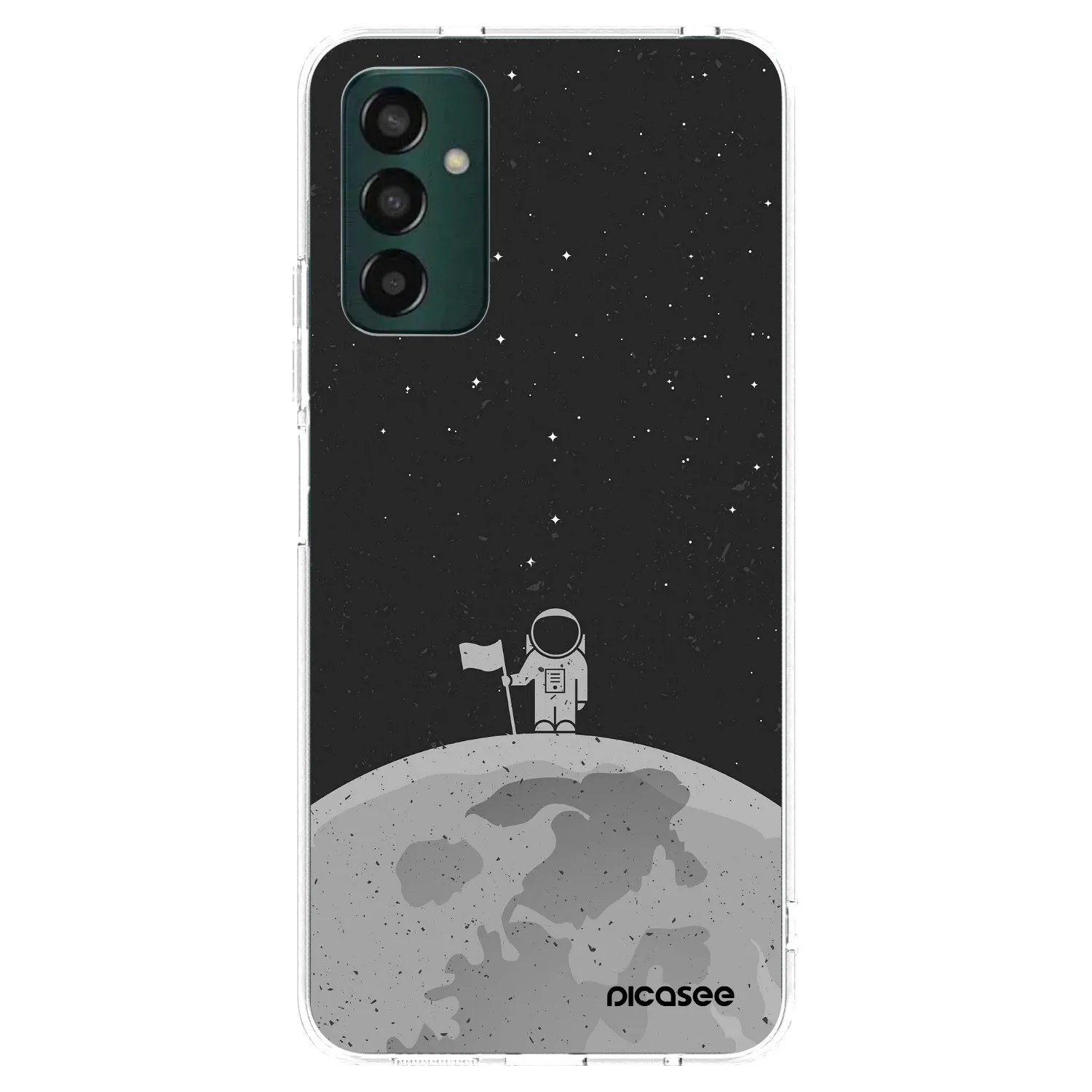 Picasee silikonski prozorni ovitek za Samsung Galaxy M13 M135F - Astronaut