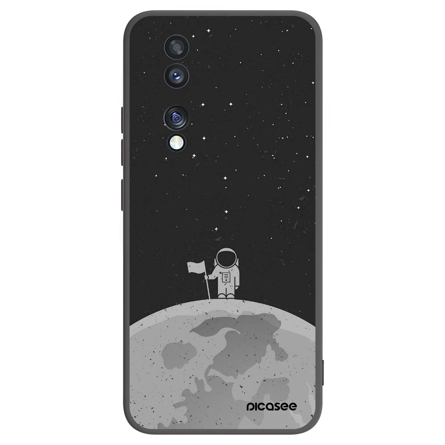 Picasee silikonski črni ovitek za Honor 70 - Astronaut