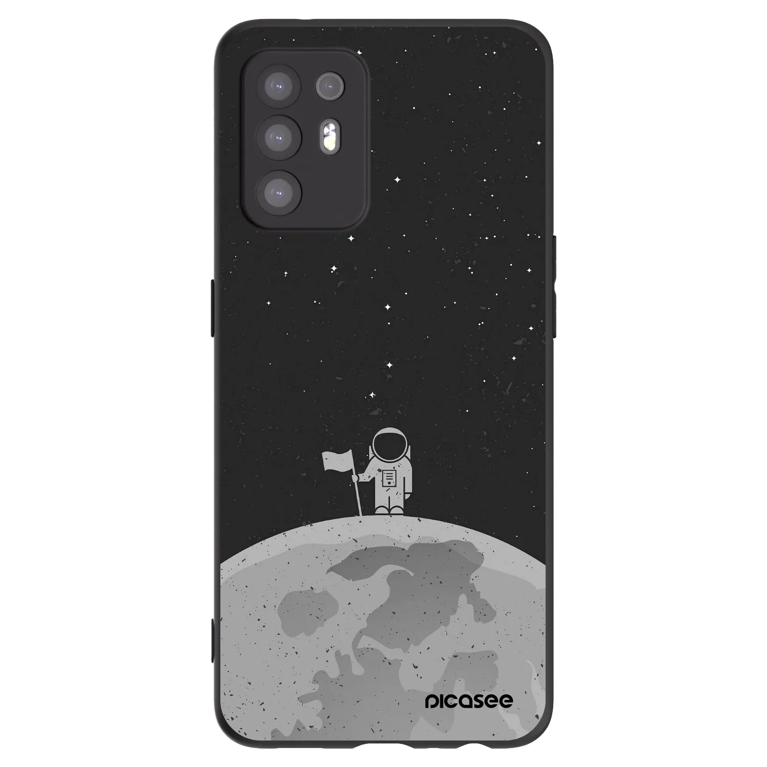 Picasee silikonski črni ovitek za OPPO A94 5G - Astronaut