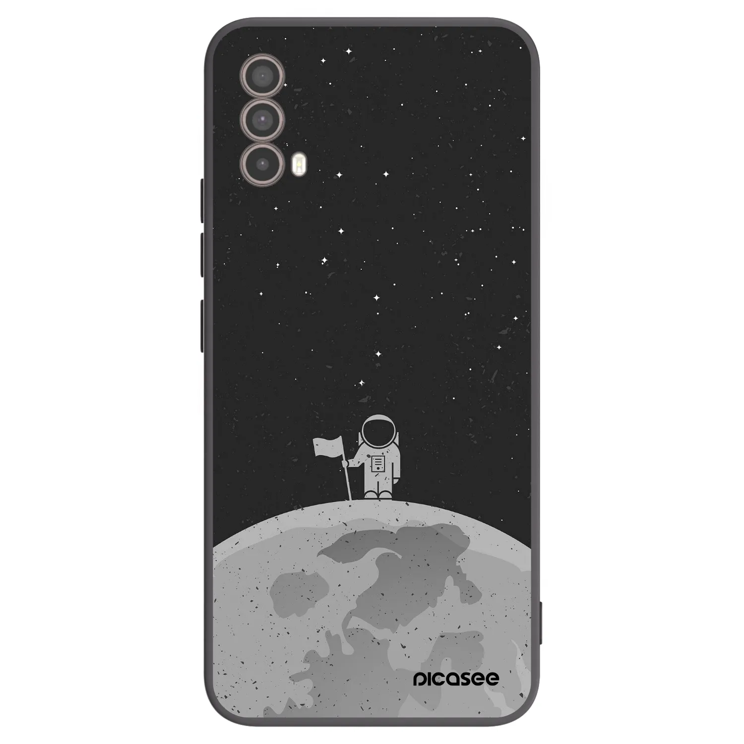 Picasee silikonski črni ovitek za Motorola Moto E40 - Astronaut