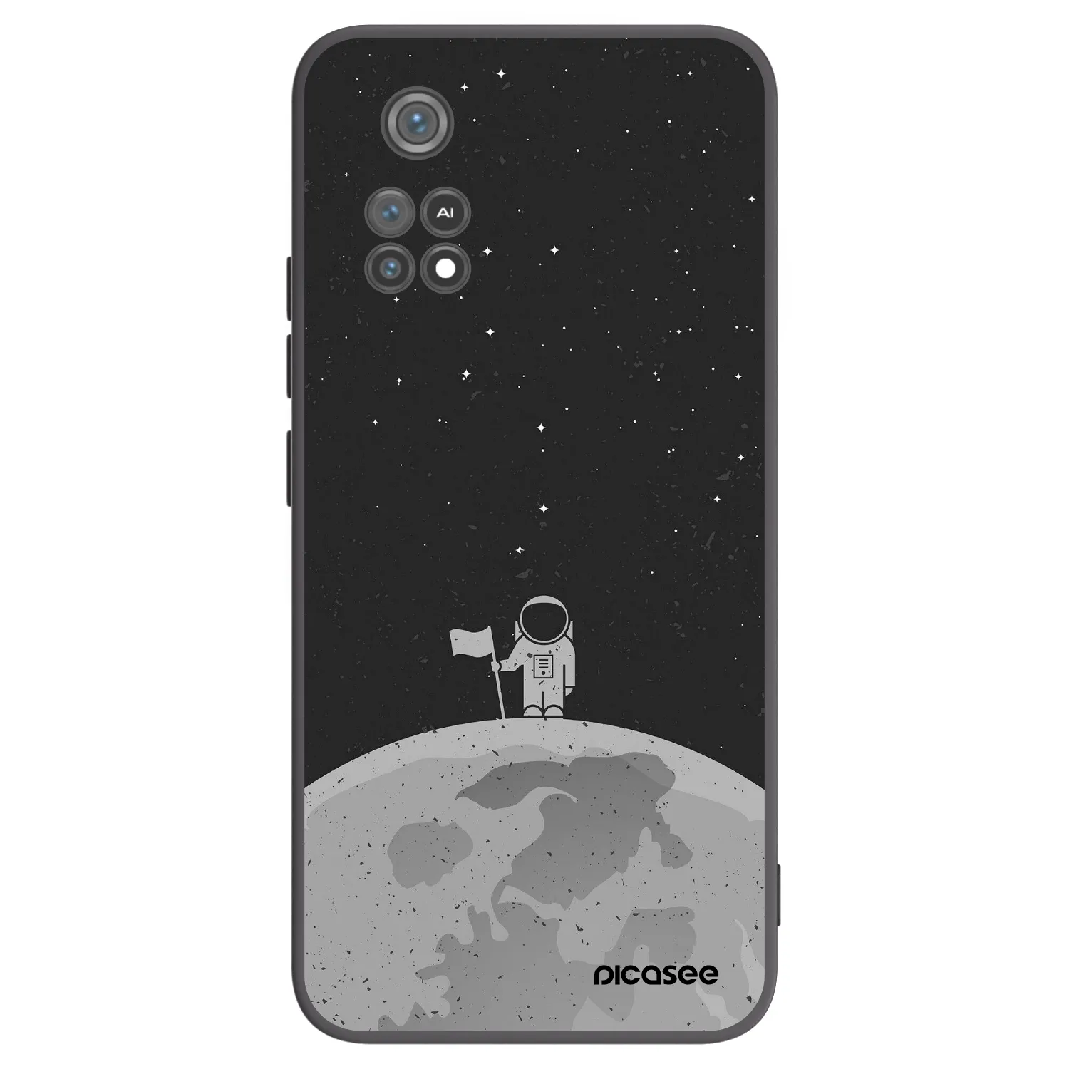 Picasee silikonski črni ovitek za Xiaomi Poco M4 Pro - Astronaut
