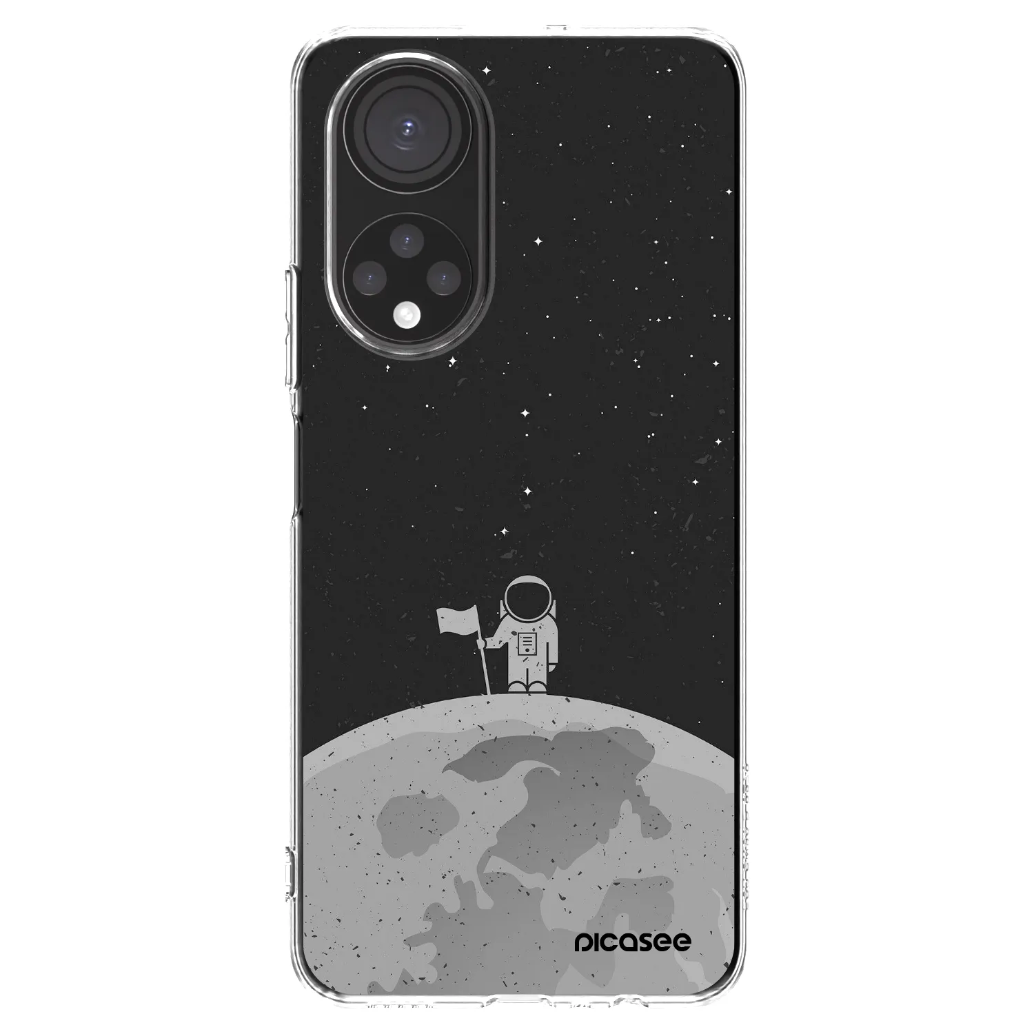 Picasee silikonski prozorni ovitek za Honor X7 - Astronaut