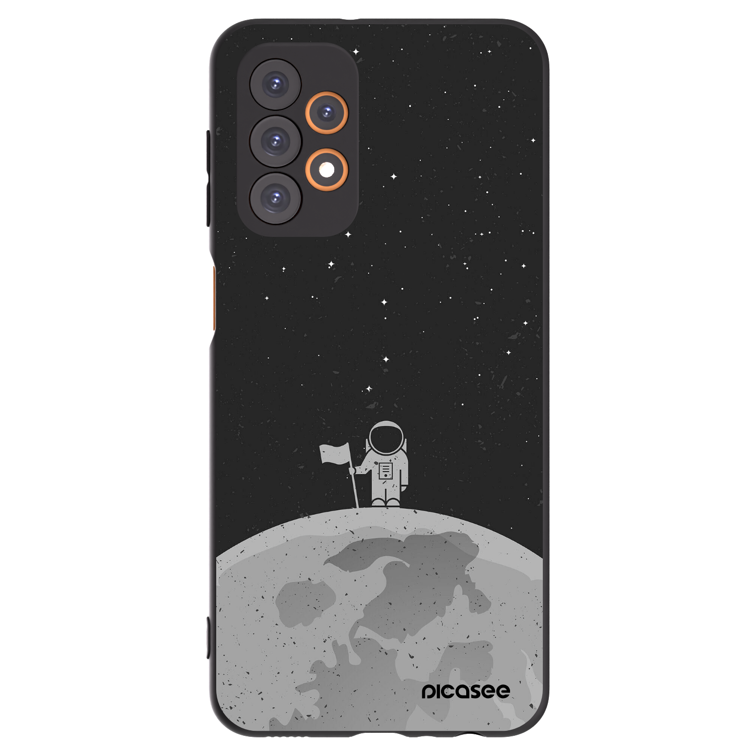 Picasee silikonski črni ovitek za Samsung Galaxy A23 A236B 5G - Astronaut