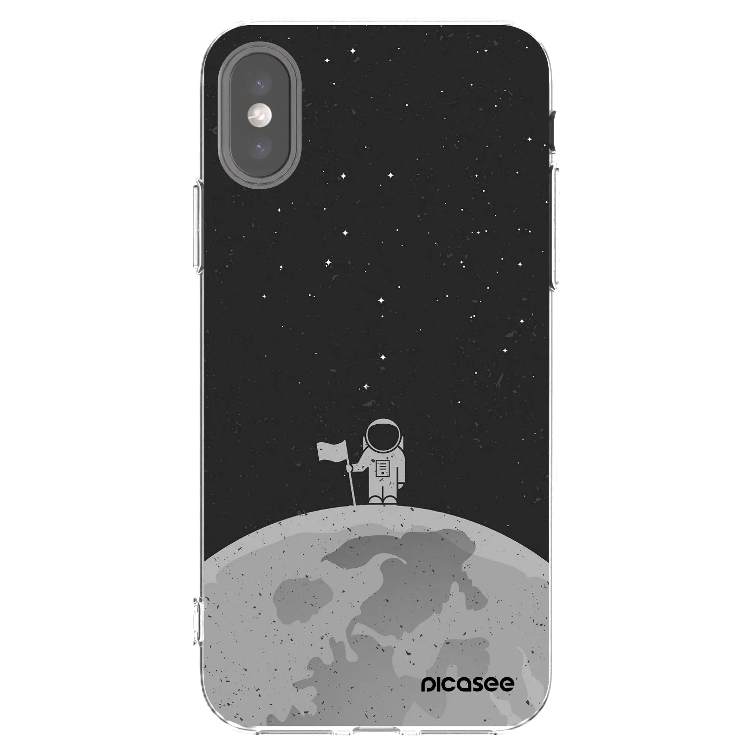 Picasee silikonski prozorni ovitek za Apple iPhone X/XS - Astronaut