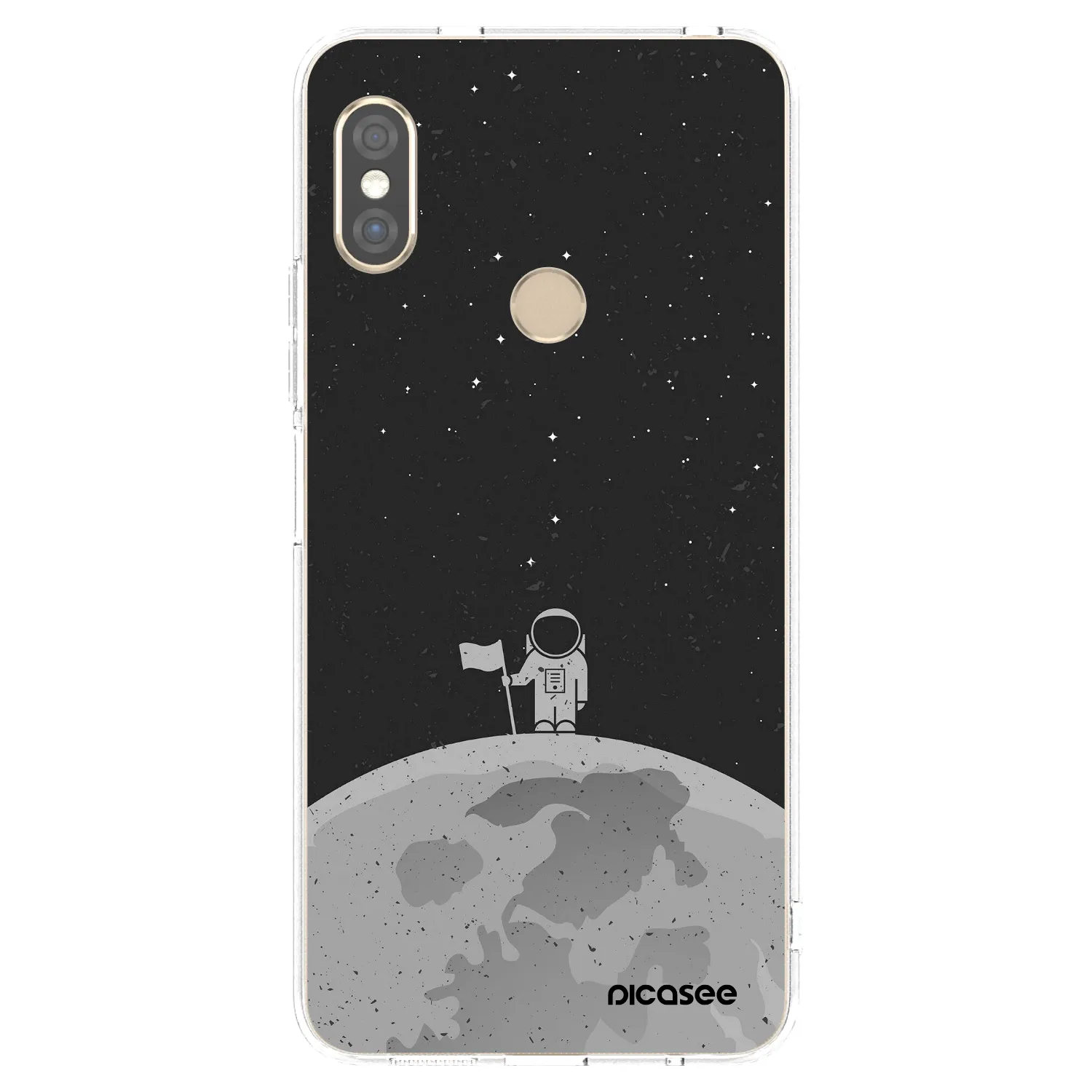 Picasee silikonski prozorni ovitek za Xiaomi Redmi Note 5 Global - Astronaut