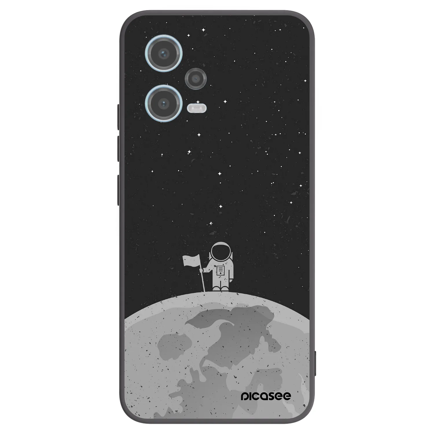 Picasee silikonski črni ovitek za Xiaomi Redmi Note 12 5G - Astronaut