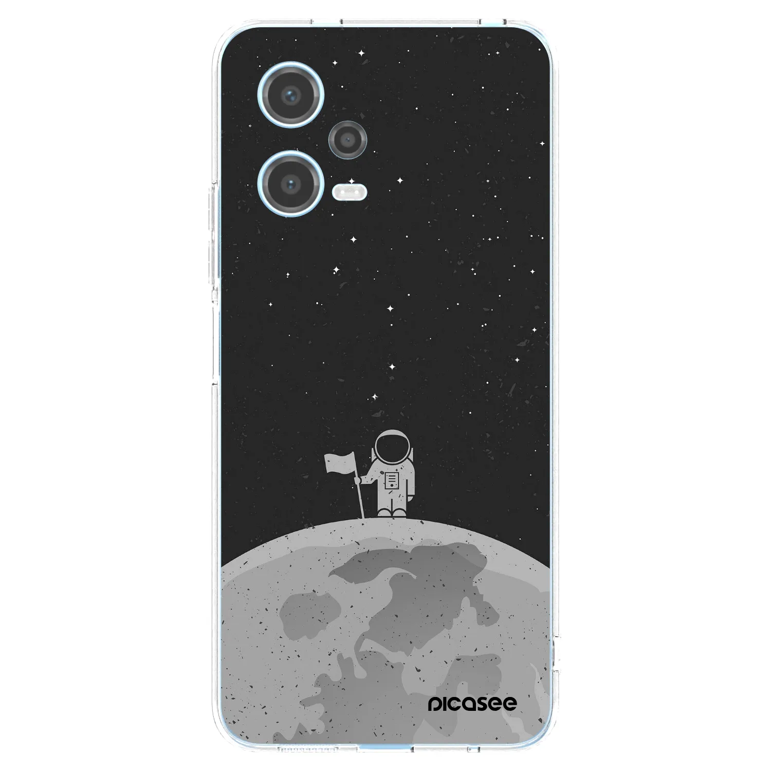 Picasee silikonski prozorni ovitek za Xiaomi Redmi Note 12 5G - Astronaut
