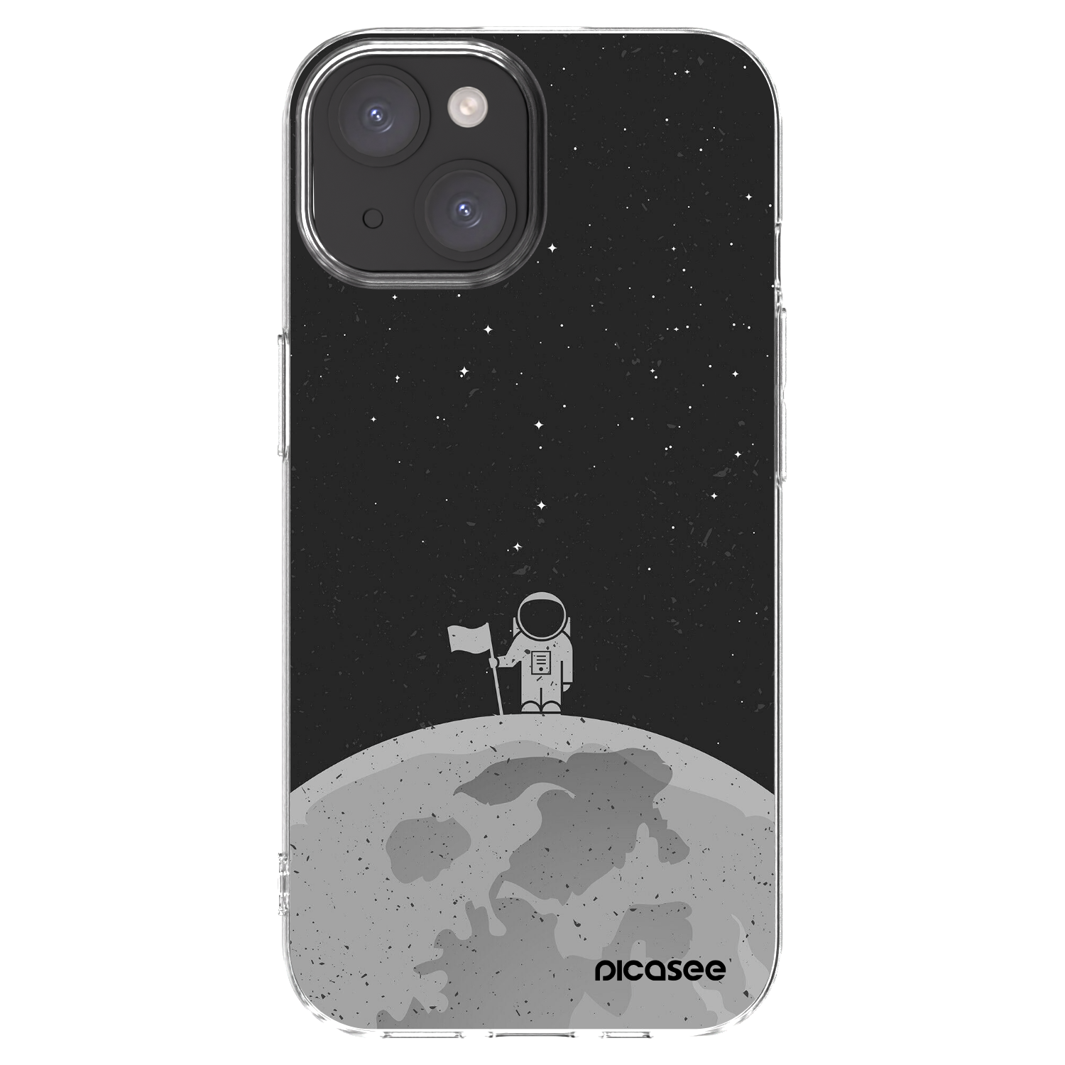Picasee silikonski prozorni ovitek za Apple iPhone 15 - Astronaut