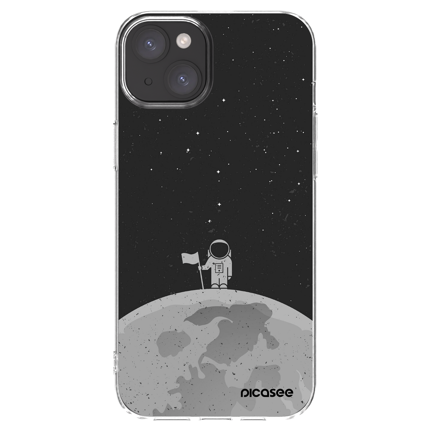 Picasee silikonski prozorni ovitek za Apple iPhone 15 Plus - Astronaut