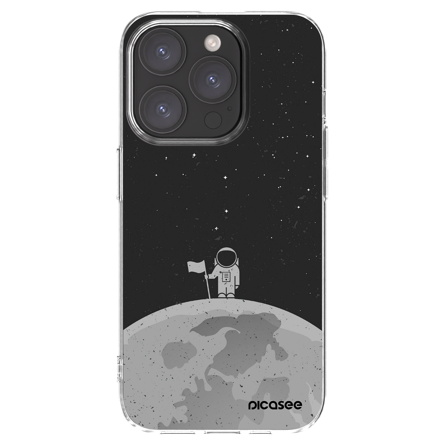 Picasee silikonski prozorni ovitek za Apple iPhone 15 Pro - Astronaut
