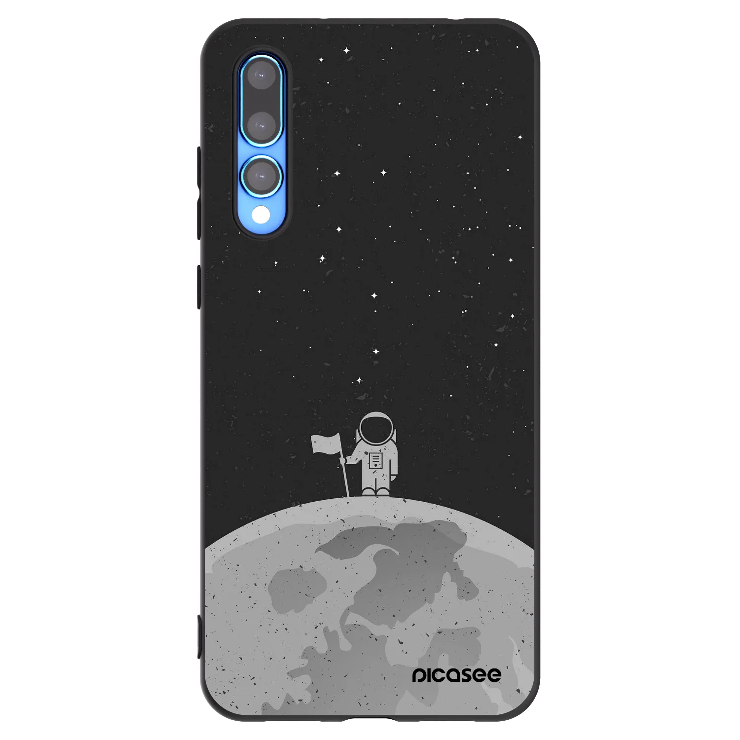 Picasee silikonski črni ovitek za Huawei P20 Pro - Astronaut