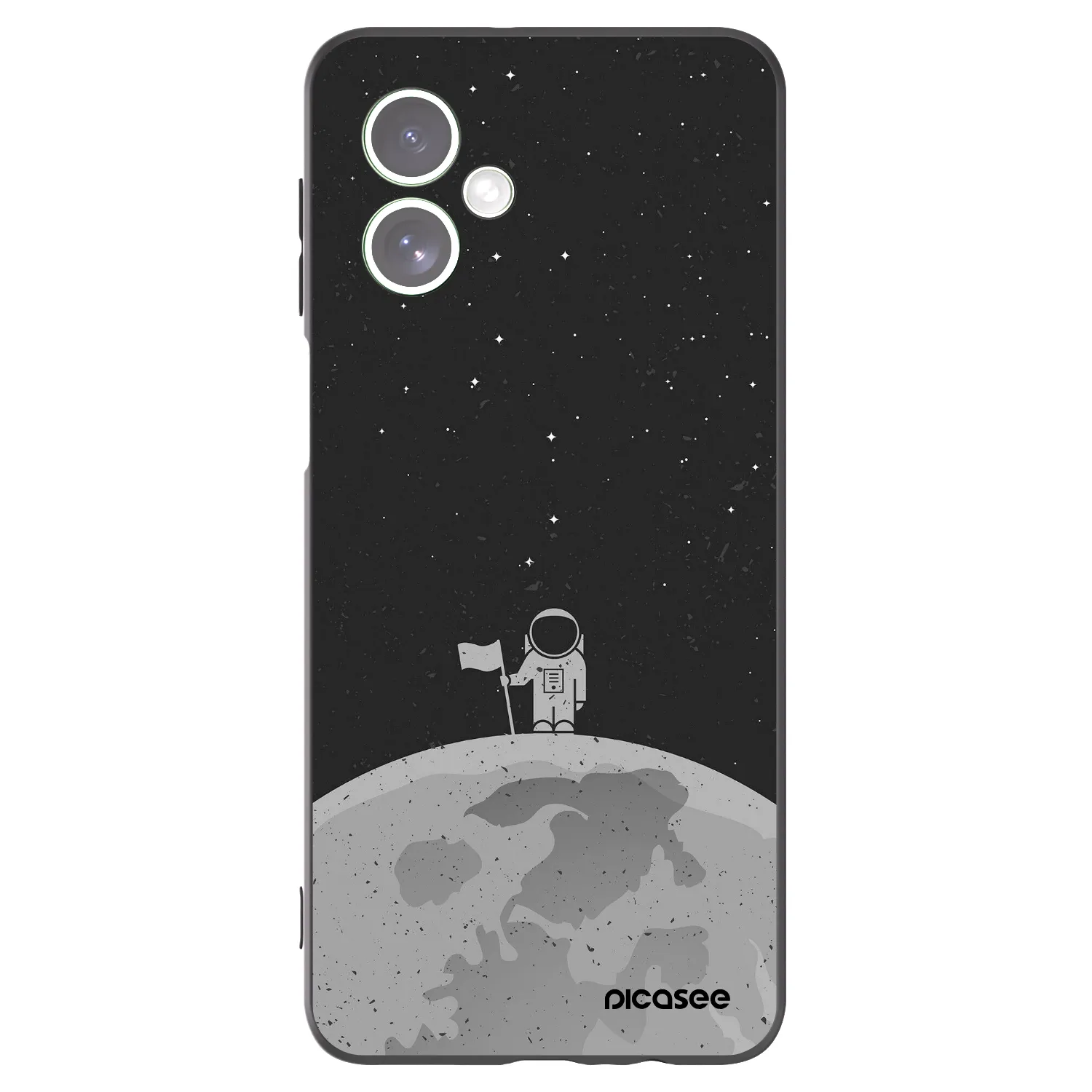 Picasee silikonski črni ovitek za Motorola Moto G54 5G - Astronaut