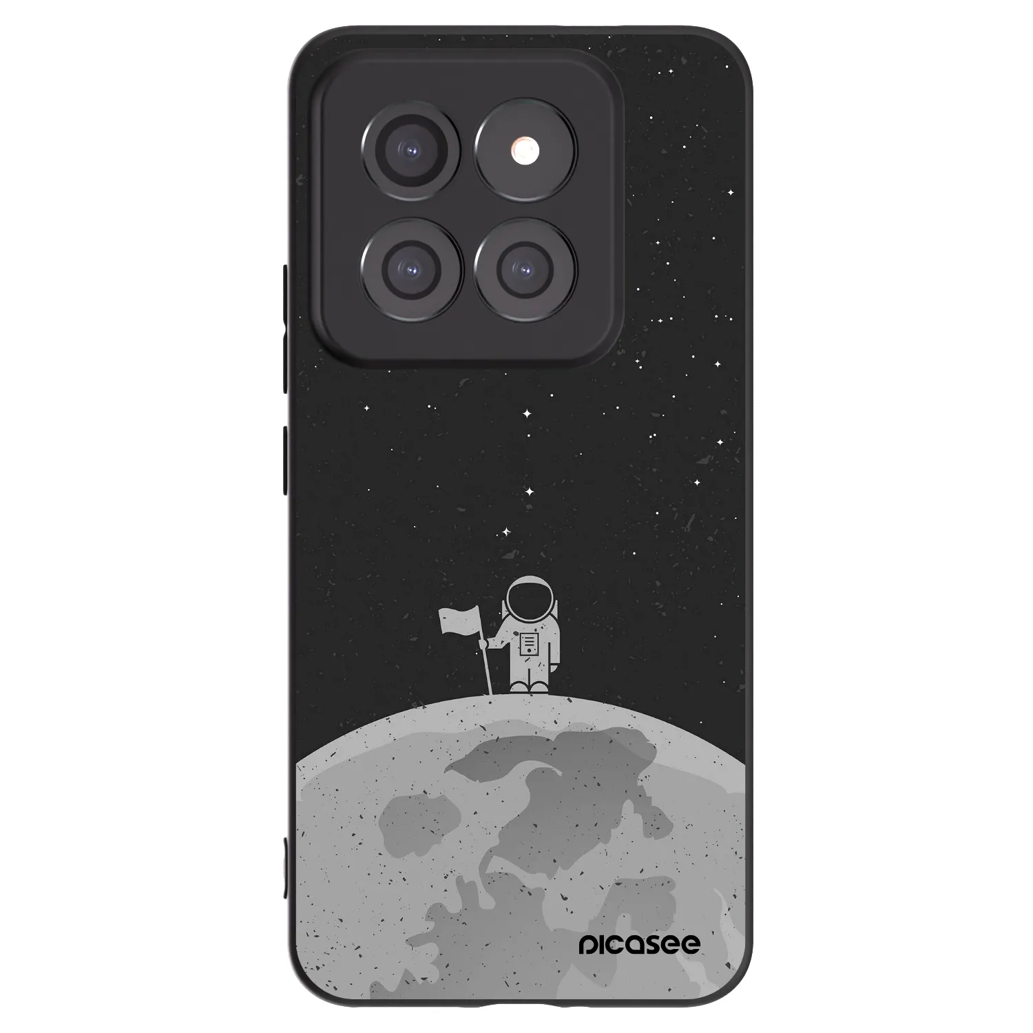 Picasee silikonski črni ovitek za Xiaomi 14 Pro - Astronaut