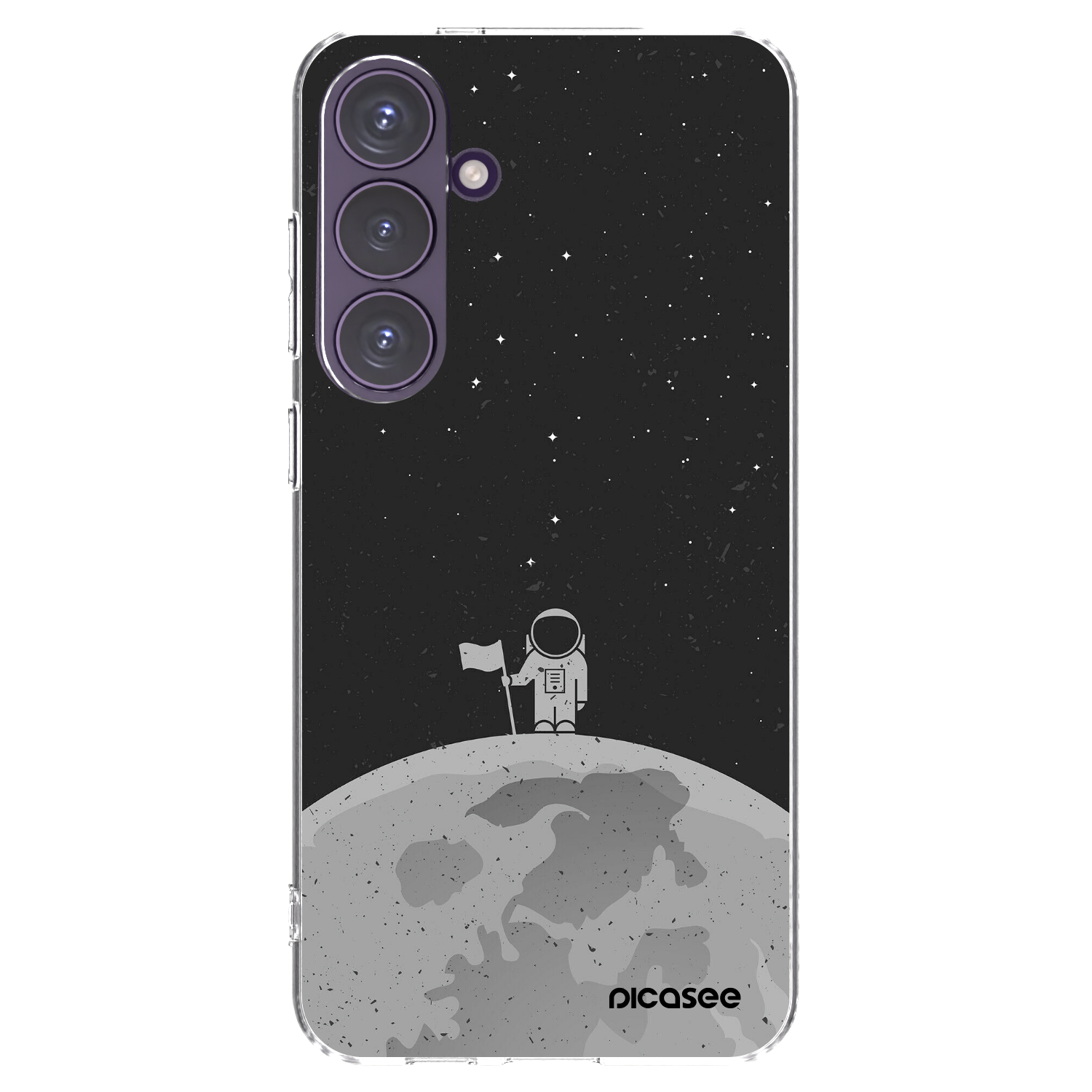 Picasee silikonski prozorni ovitek za Samsung Galaxy S24+ S926B 5G - Astronaut