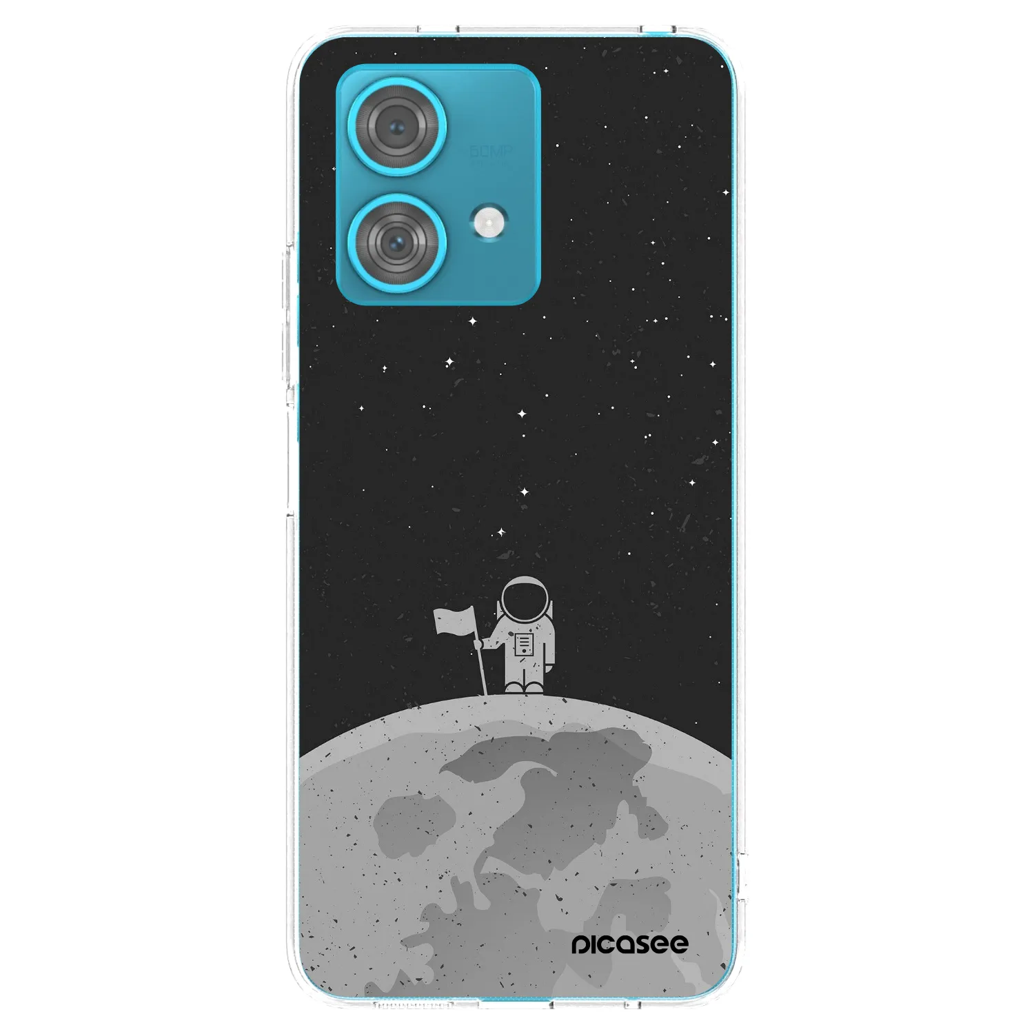 Picasee silikonski prozorni ovitek za Motorola Edge 40 Neo - Astronaut