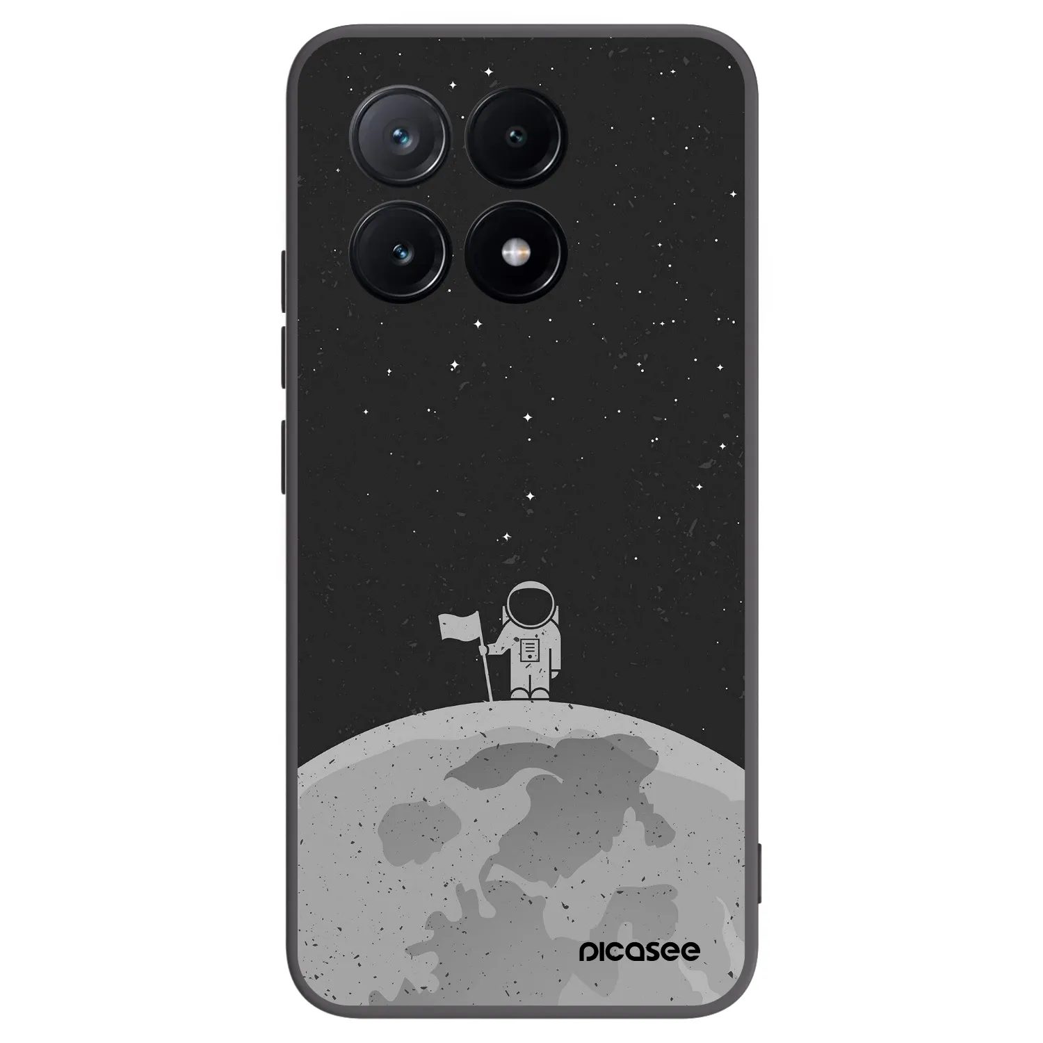 Picasee silikonski črni ovitek za Xiaomi Poco X6 Pro - Astronaut