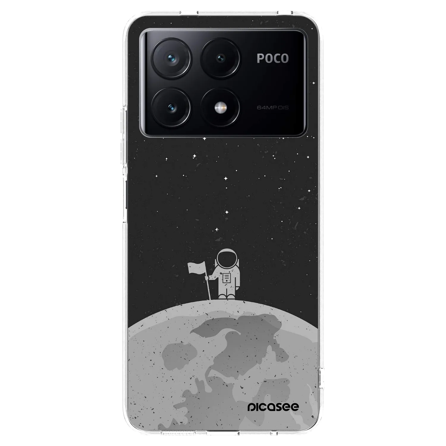 Picasee silikonski prozorni ovitek za Xiaomi Poco X6 Pro - Astronaut