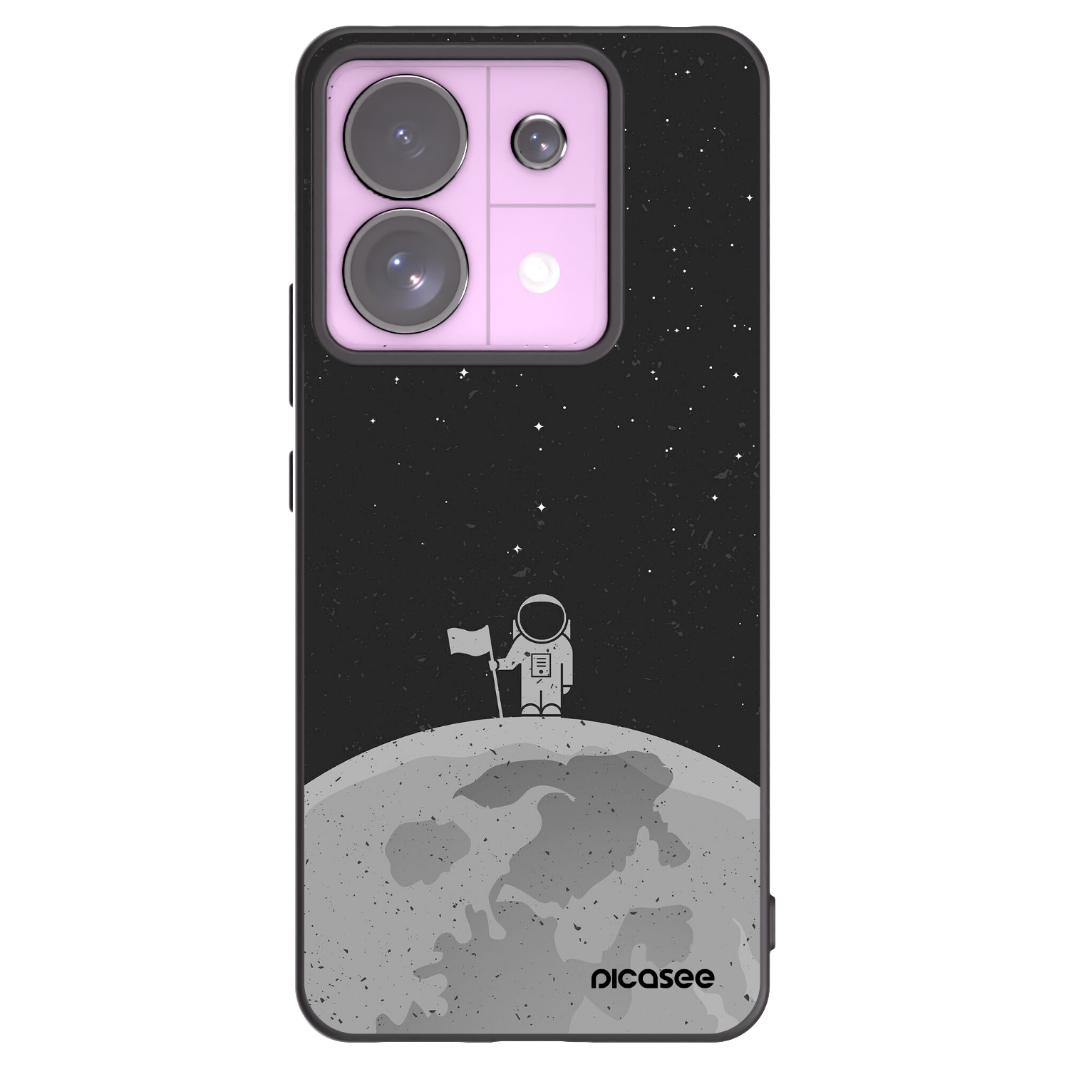 Picasee silikonski črni ovitek za Xiaomi Redmi Note 13 Pro 5G - Astronaut